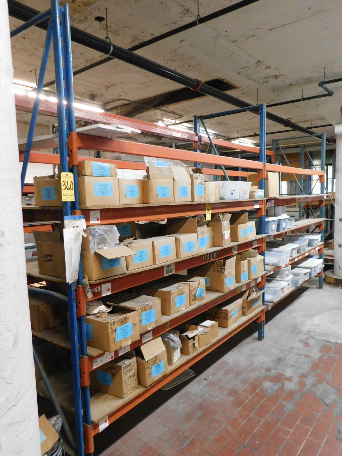 Pallet Shelving, (2) Sections, 9 Ft. High X 8 Ft. Wide X 36 In. Deep