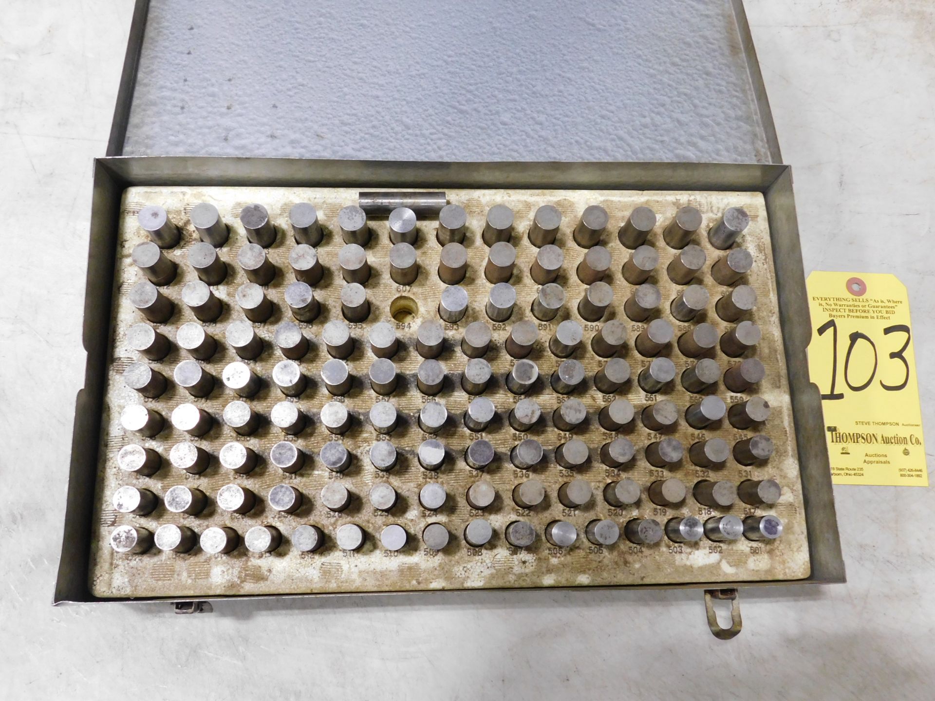 Pin Gage Set, .501 In. - .625 In.