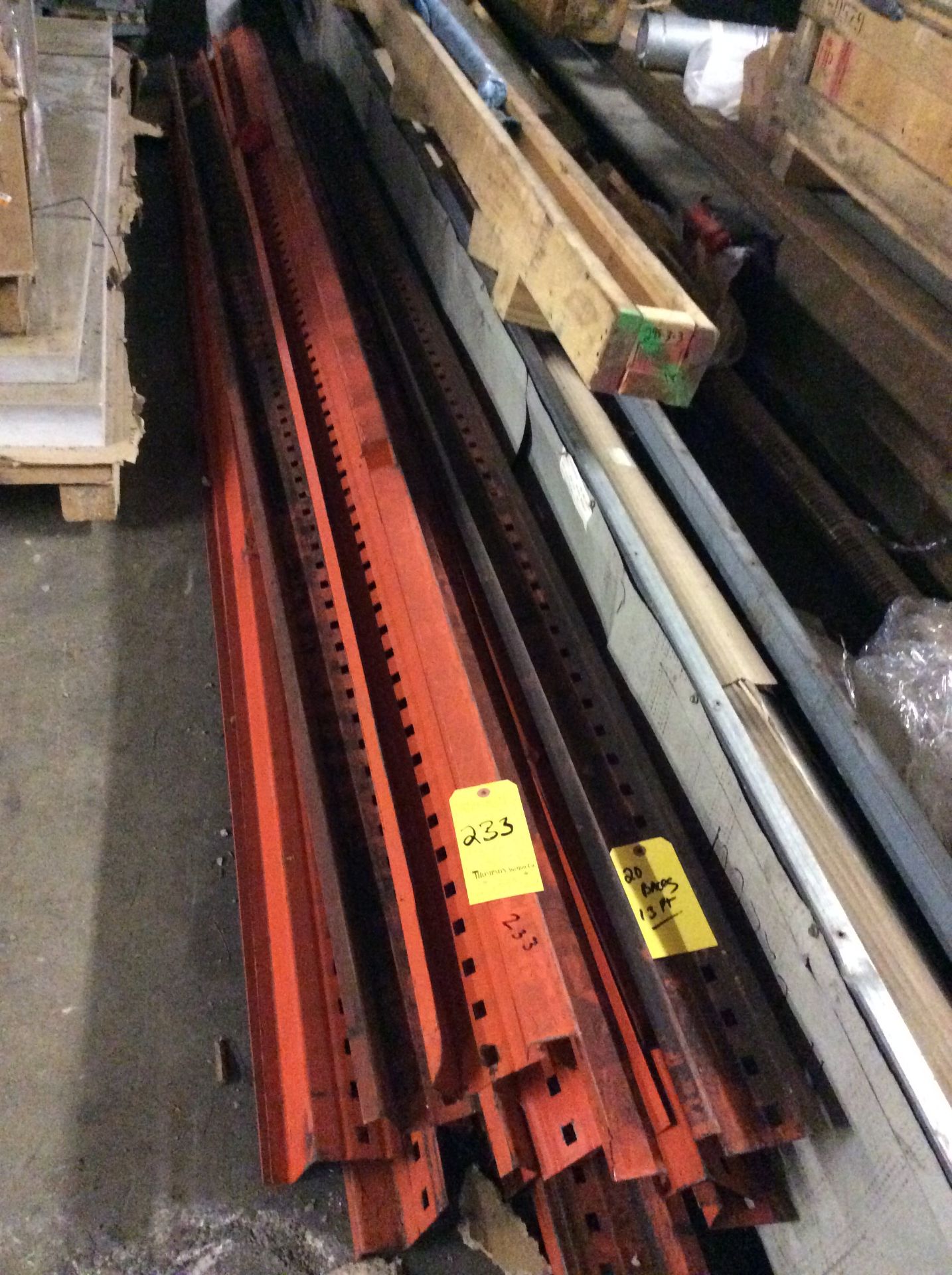 Lot, Pallet Racking, Tear Drop Style, Disassembled, (25) Uprights, 13 Ft. X 42 In. Depth, (9) - Image 5 of 5