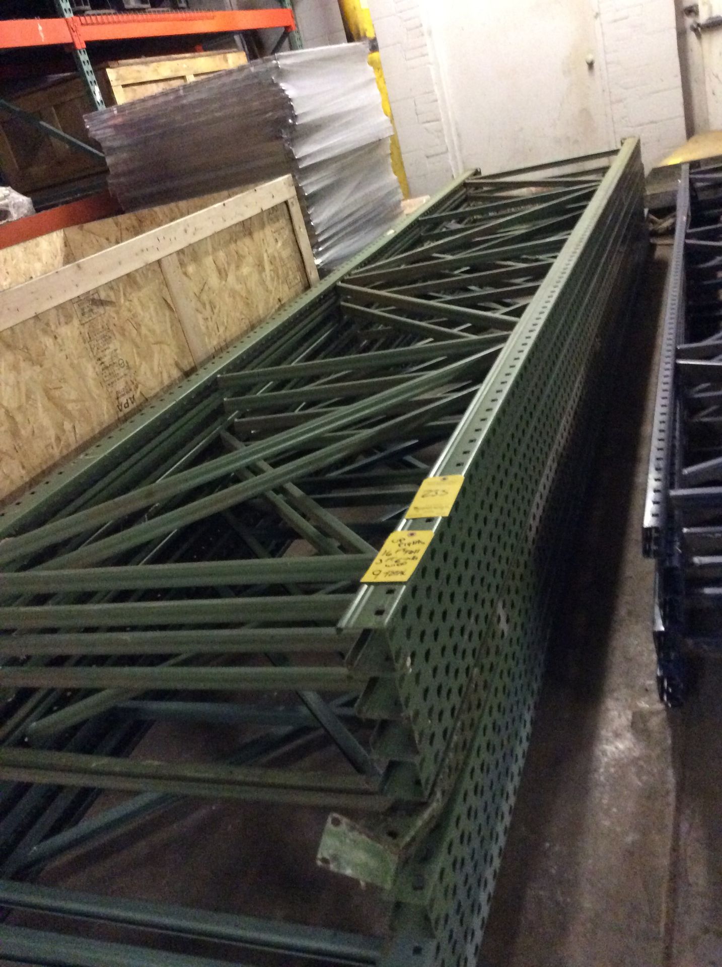 Lot, Pallet Racking, Tear Drop Style, Disassembled, (25) Uprights, 13 Ft. X 42 In. Depth, (9) - Image 2 of 5