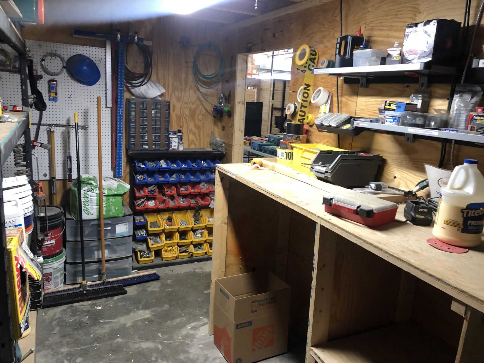 Contents of Tool Room (Shelving not included)