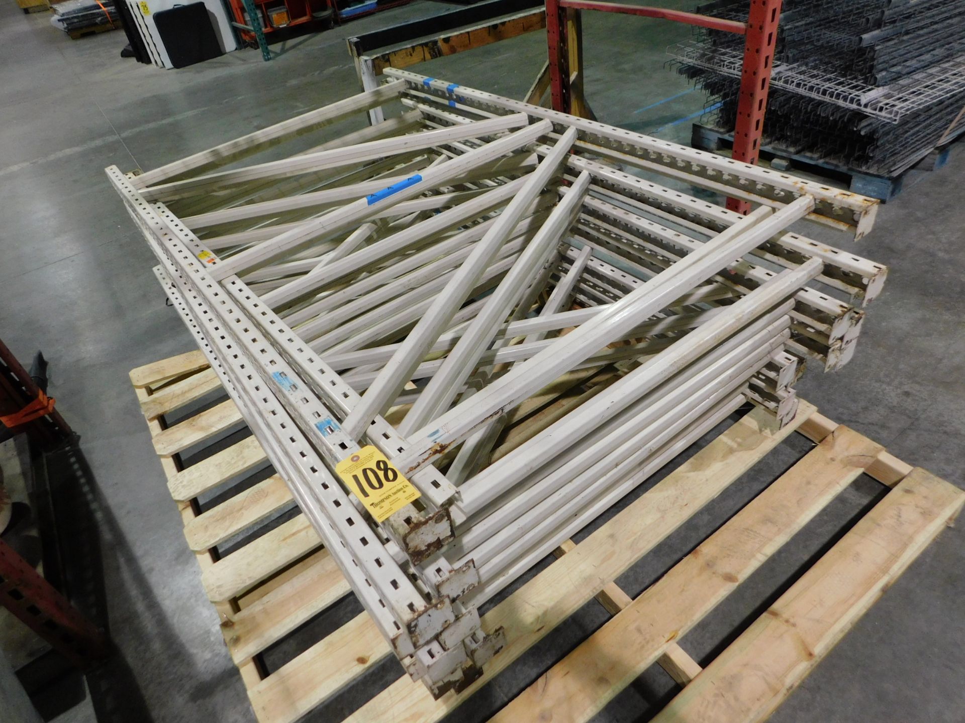 (12) Pallet Shelving Uprights, 84" H x 50" W