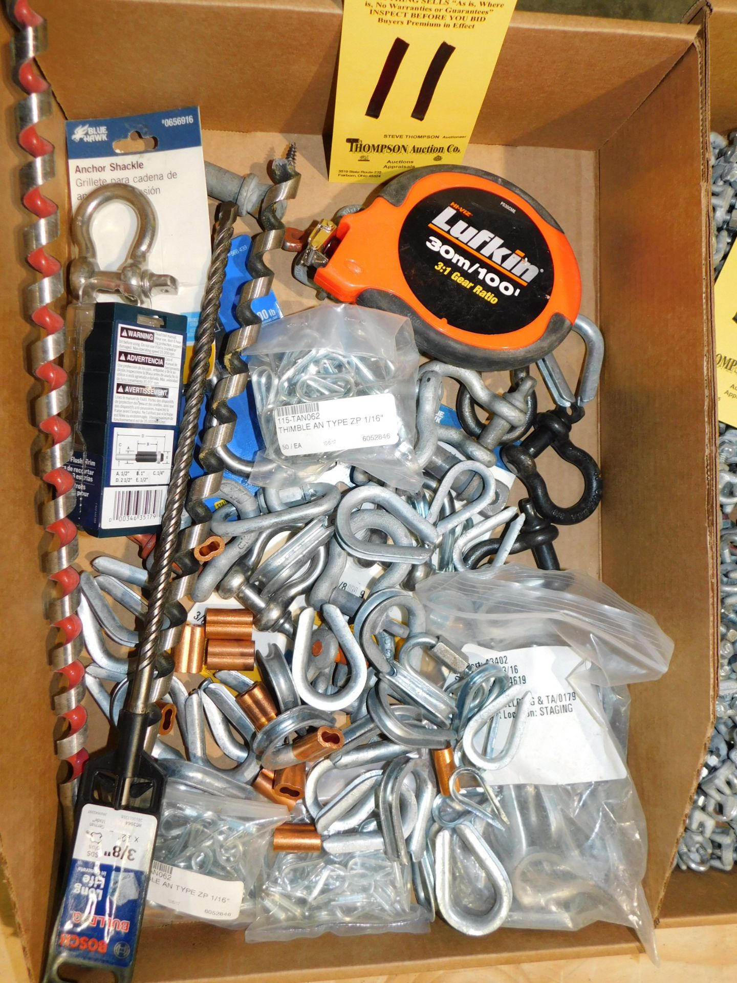 Drill Bits, Tape Measure, Cable Hardware