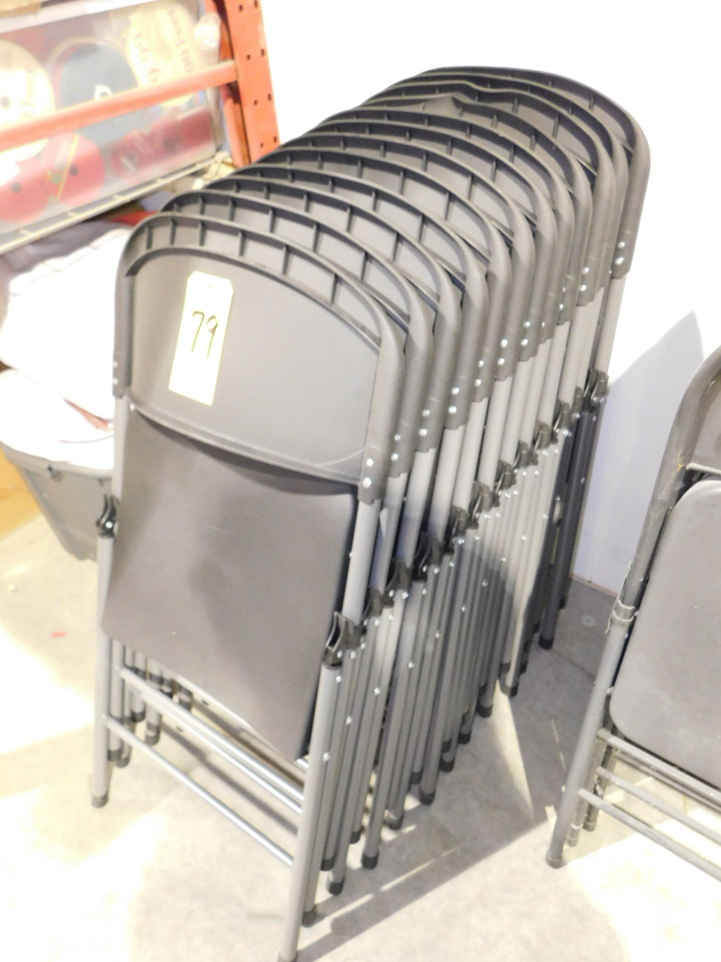 (12) Plastic Folding Chairs