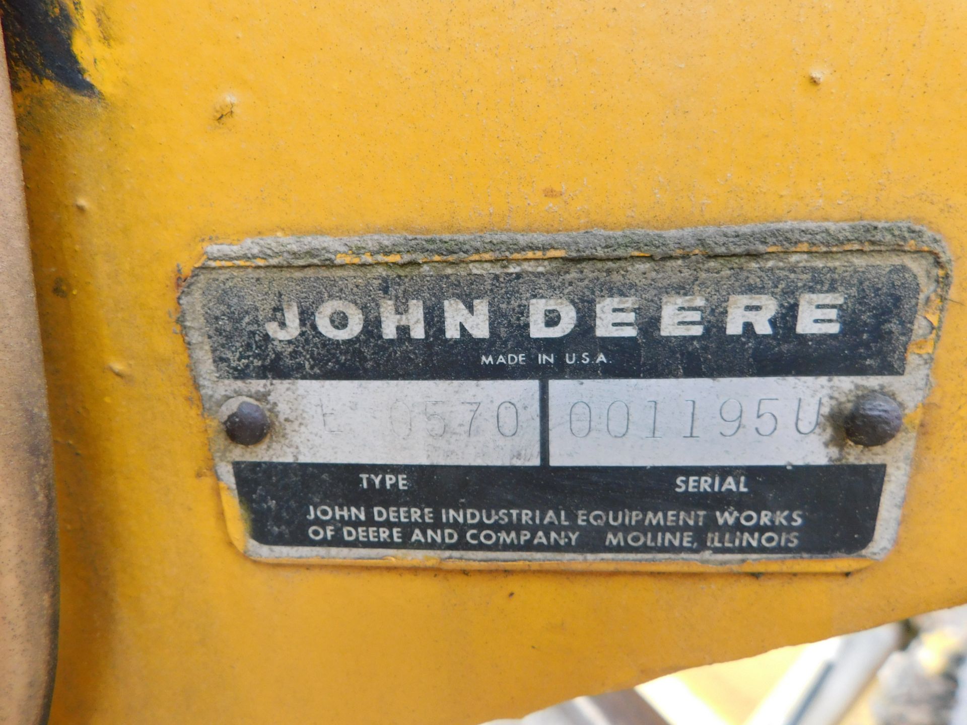 1970 John Deere Model JD570 Motor Grader, Enclosed Cab, 12' Blade, 4' Front Mounted Ripper, hours, - Image 19 of 26