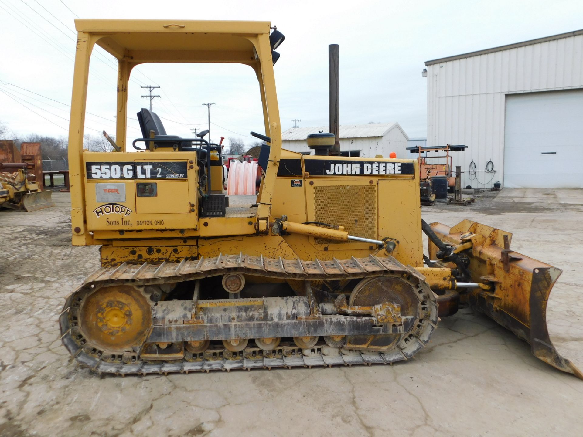 1999 John Deere Model 550 GLT Crawler Dozer, OROPS, 8'6" Blade, 7,708 hours, SN T0550GH846462 - Image 4 of 23