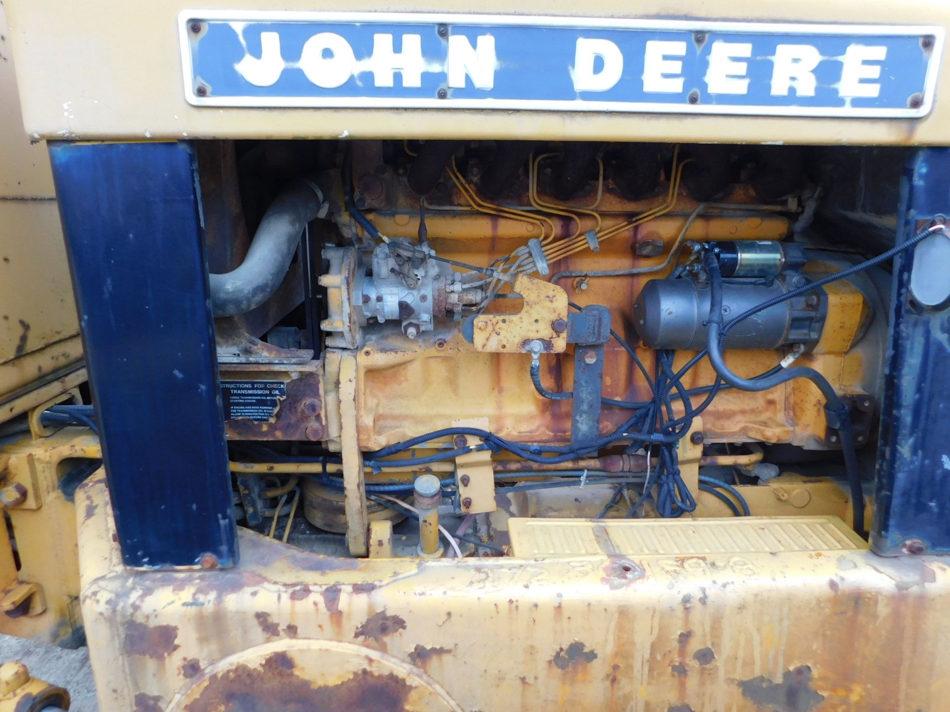 1970 John Deere Model JD570 Motor Grader, Enclosed Cab, 12' Blade, 4' Front Mounted Ripper, hours, - Image 13 of 26