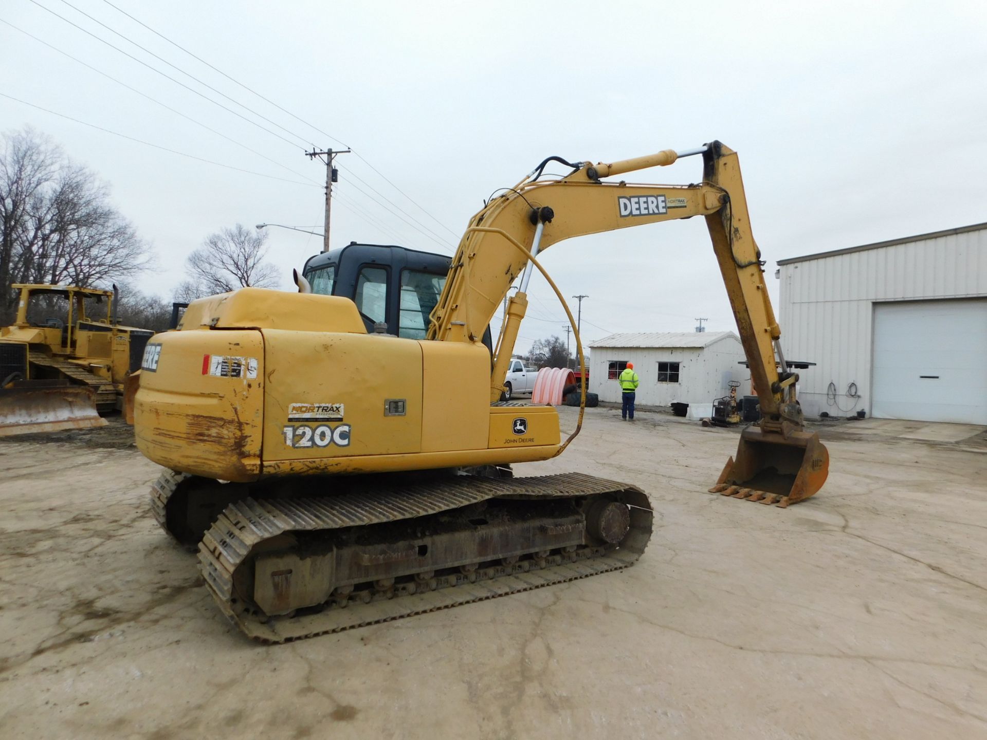 2007 John Deere Model 120C Excavator, Enclosed Cab, 48" Bucket, 28" Tracks, 5,144 hours, SN - Image 6 of 26