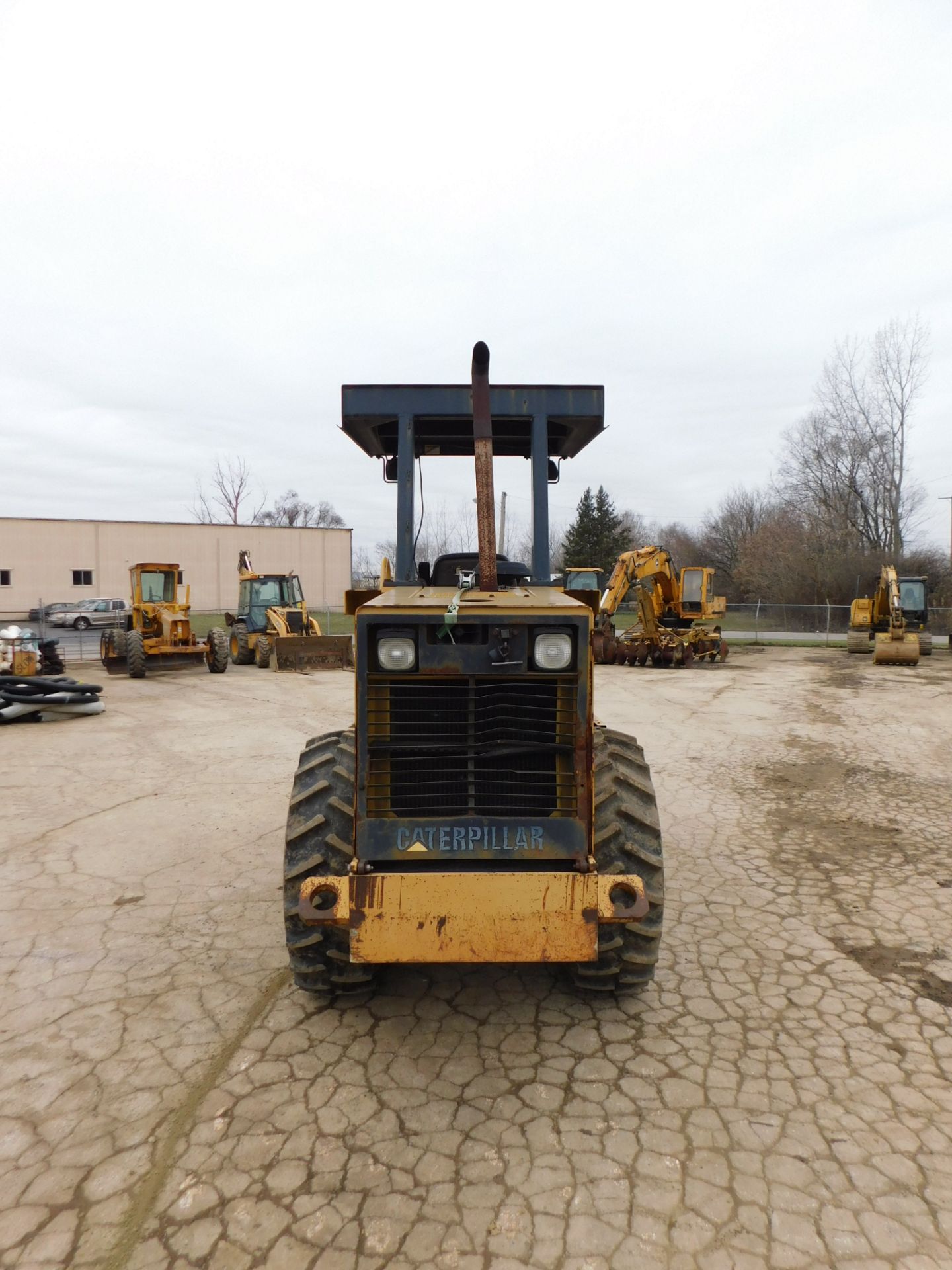 1996 Caterpillar Model CP433C Padfoot Compactor, Canopy, 5'6" Drum Width, 6'6" Blade, 2,575 hours, - Image 7 of 20