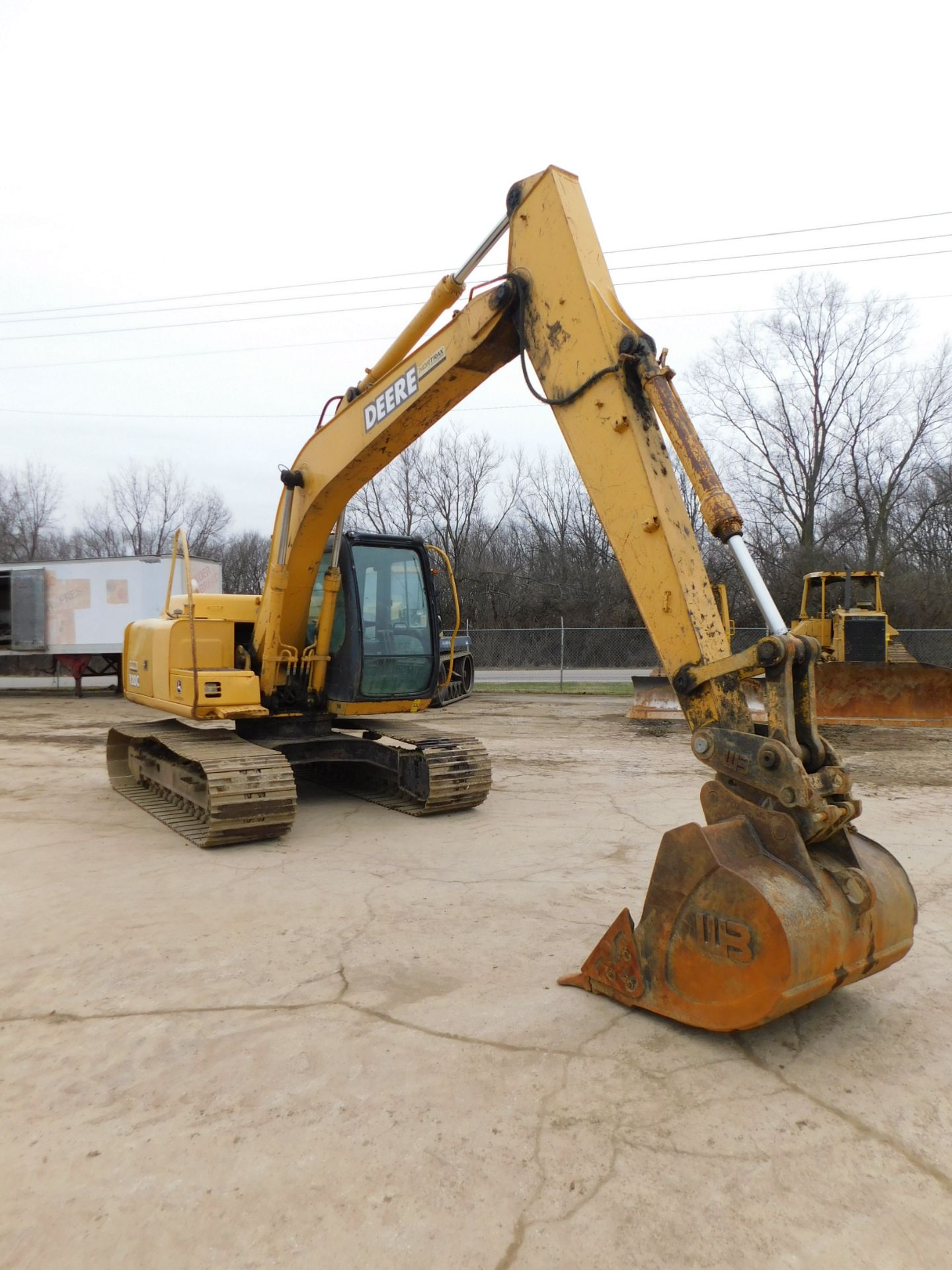 2007 John Deere Model 120C Excavator, Enclosed Cab, 48" Bucket, 28" Tracks, 5,144 hours, SN - Image 4 of 26