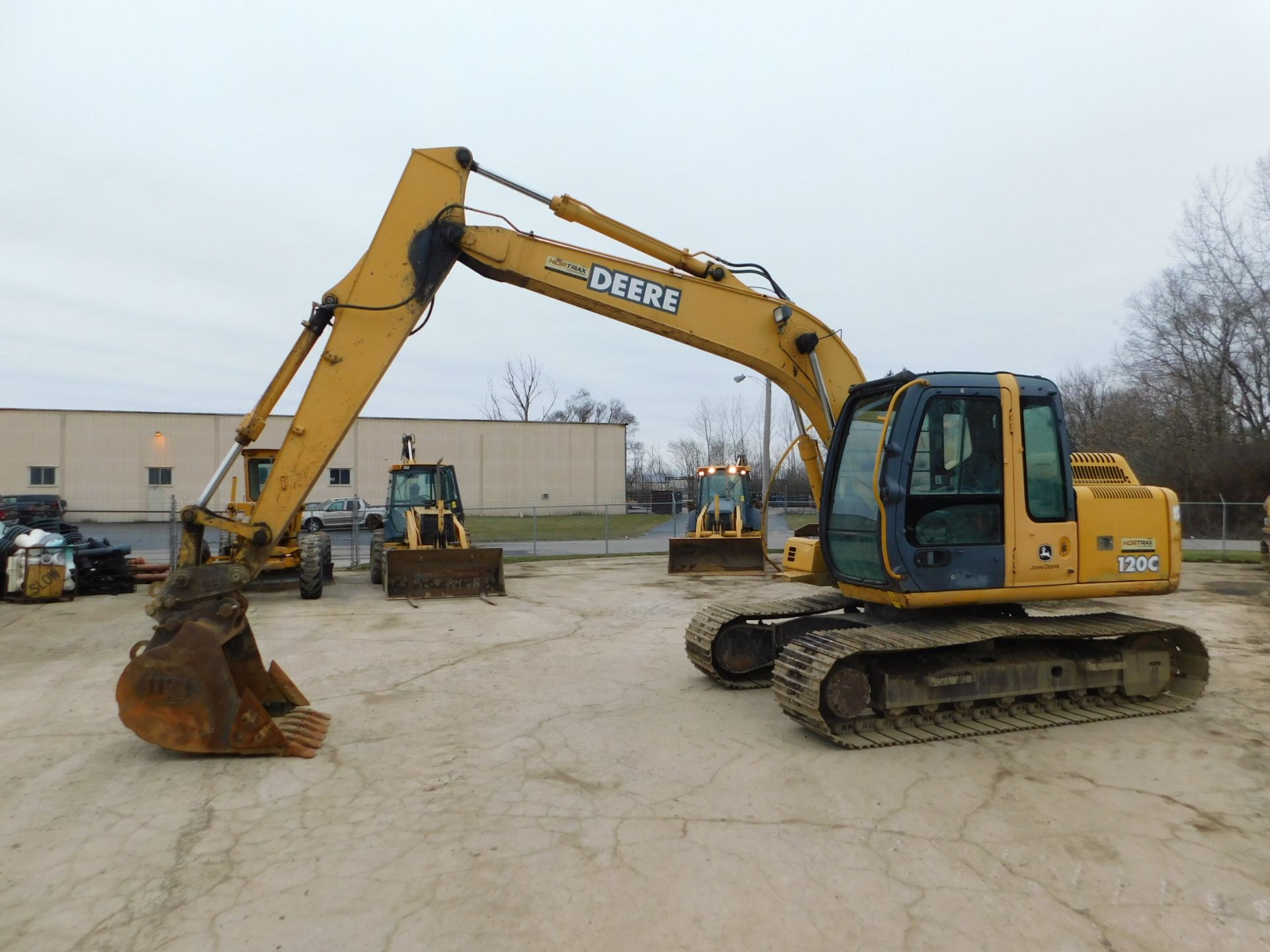 2007 John Deere Model 120C Excavator, Enclosed Cab, 48" Bucket, 28" Tracks, 5,144 hours, SN - Image 2 of 26