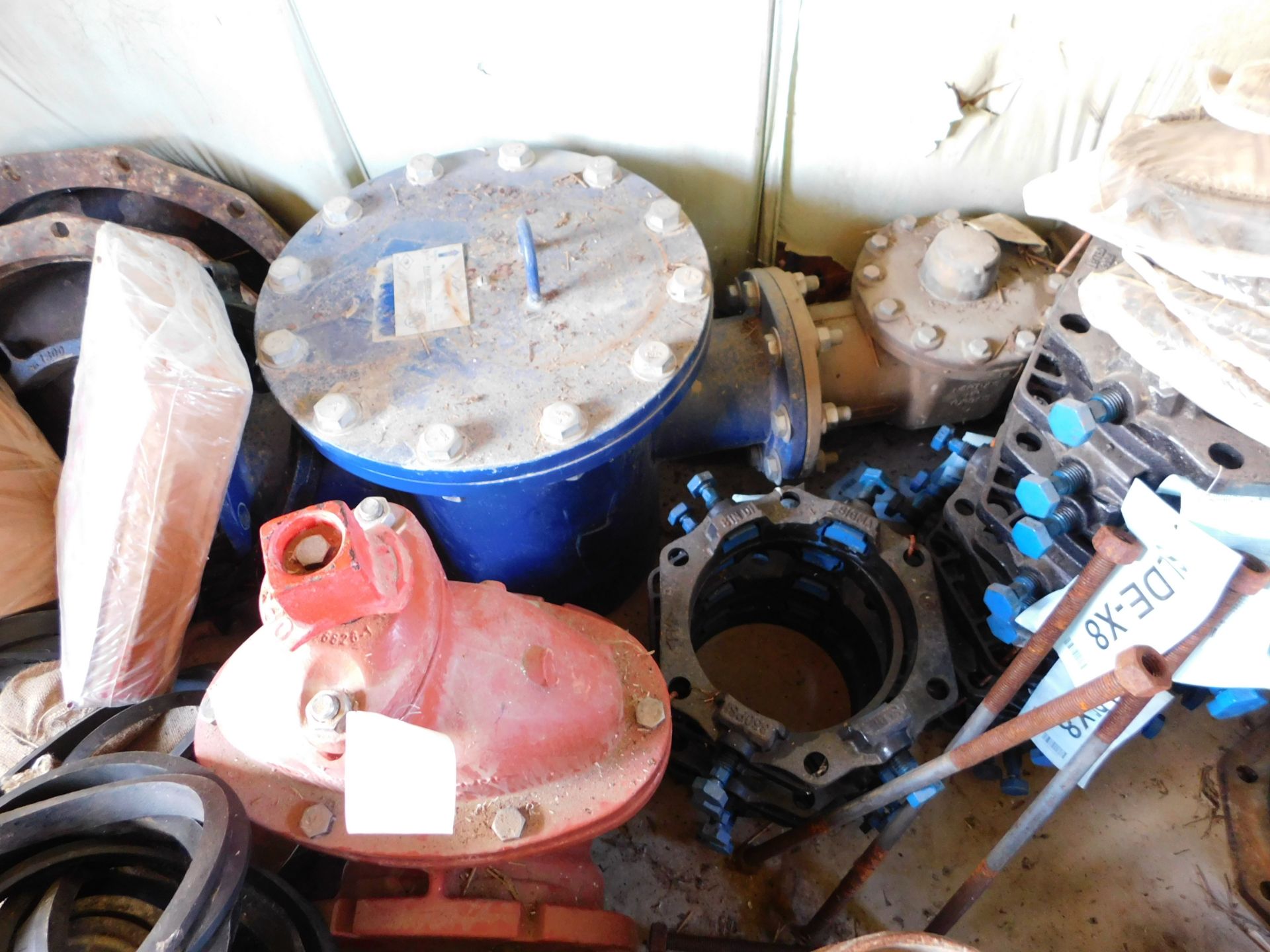 Contents of Storage Building, Including, NEW Neptune Fire Main Pipe Line Strainer, Water Line - Image 2 of 5