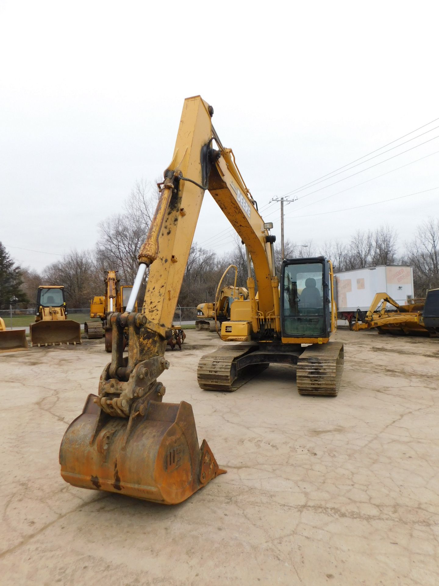 2007 John Deere Model 120C Excavator, Enclosed Cab, 48" Bucket, 28" Tracks, 5,144 hours, SN - Image 3 of 26