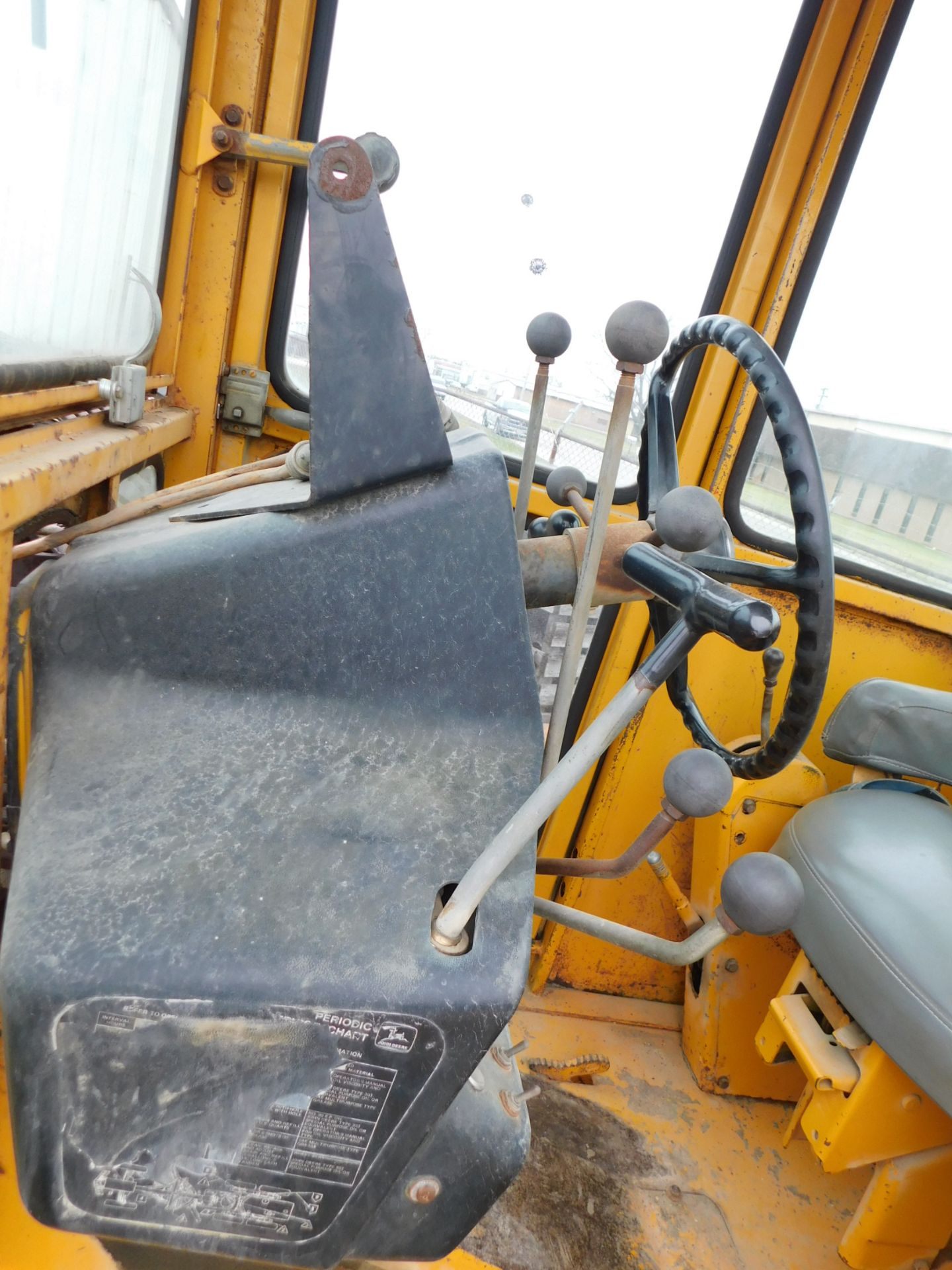 1970 John Deere Model JD570 Motor Grader, Enclosed Cab, 12' Blade, 4' Front Mounted Ripper, hours, - Image 23 of 26