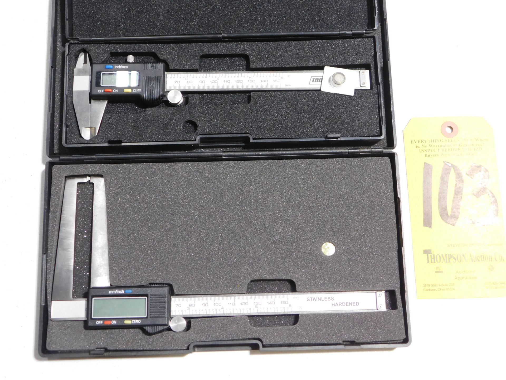 (2) 6" Digital Calipers, Lot Location 3204 Olympia Dr. A, Lafayette, IN 47909