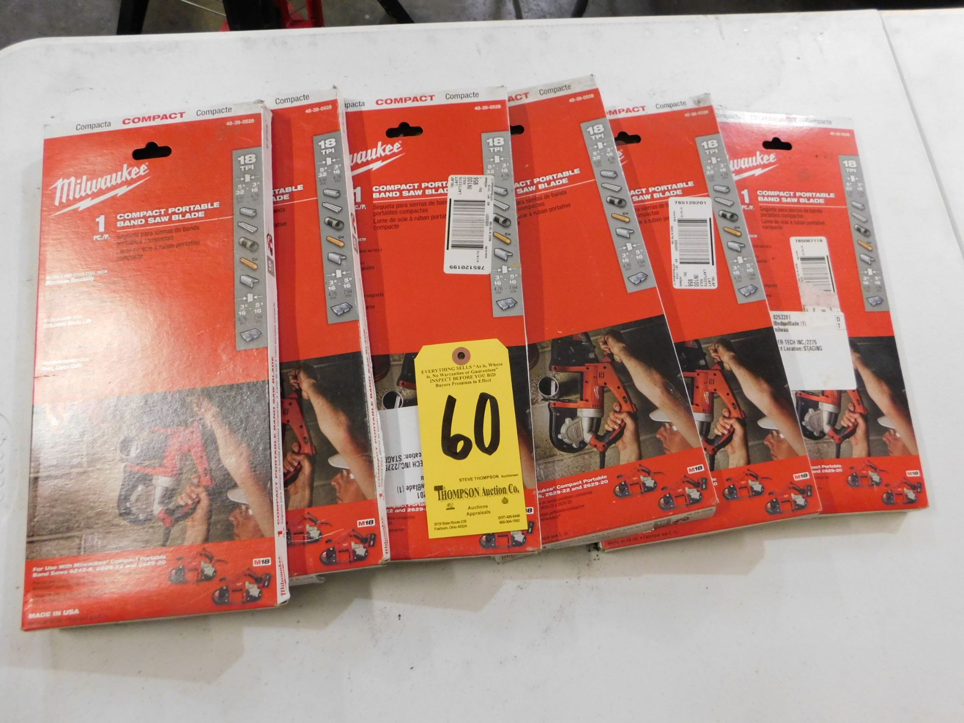 (6) Milwaukee Compact Portable Bandsaw Blades, Lot Location 3204 Olympia Dr. A, Lafayette, IN 47909