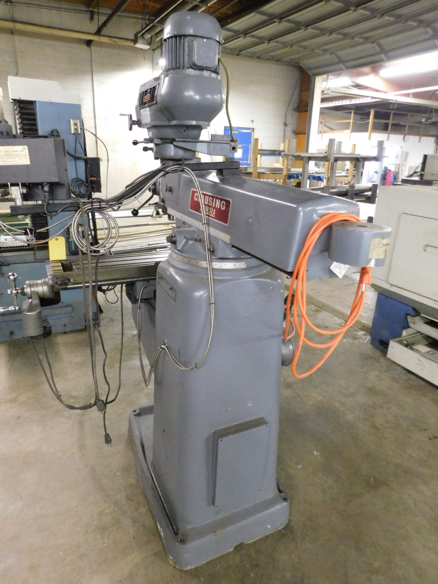 Clausing Kondia FV-1 Variable Speed Vertical Mill SN X-86, Servo Table Powerfeed, 9" x 48" Table, - Image 5 of 15