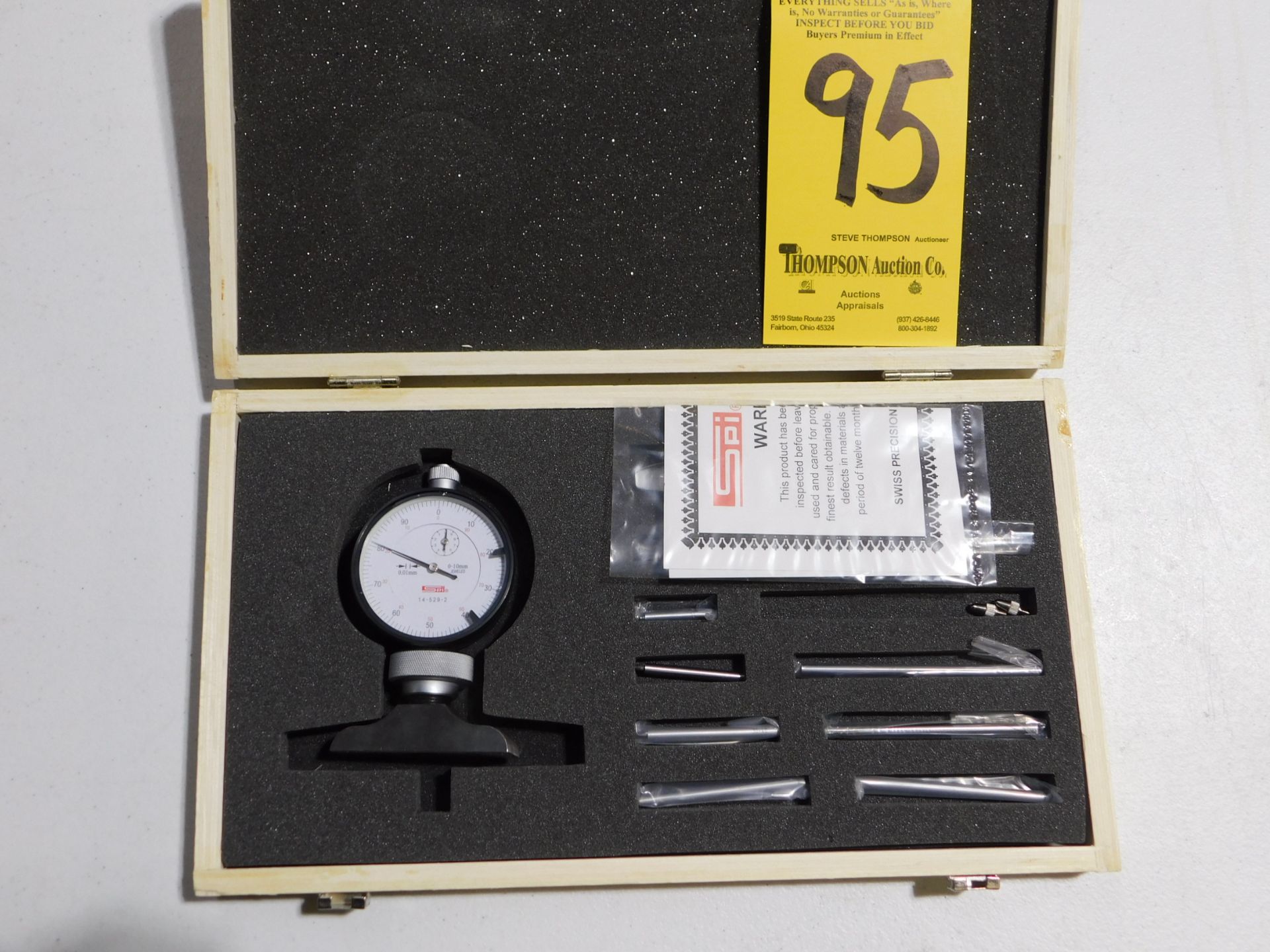 SPI 14-529-2 Dial Depth Gage, Lot Location 3204 Olympia Dr. A, Lafayette, IN 47909