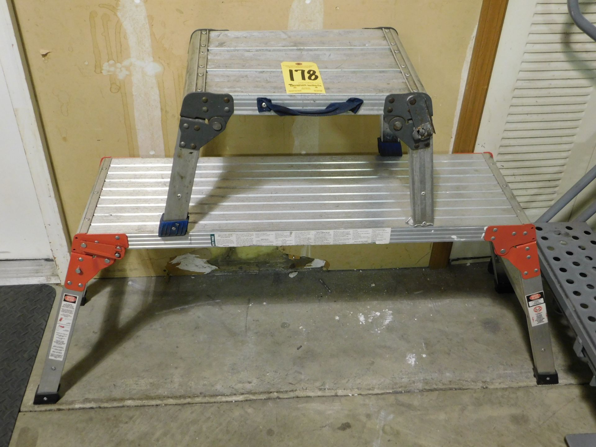 (2) Aluminum Step Platforms, Lot Location 3204 Olympia Dr. A, Lafayette, IN 47909