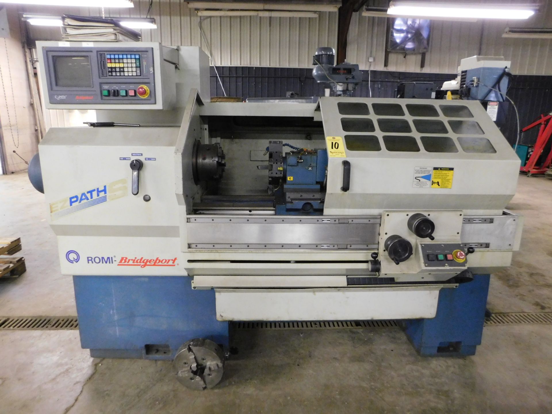 Bridgeport ROMI EZ-Path S CNC Lathe, SN 002-083253-363, New in 1998, EZ-Path CNC Control, 8" 6-Jaw