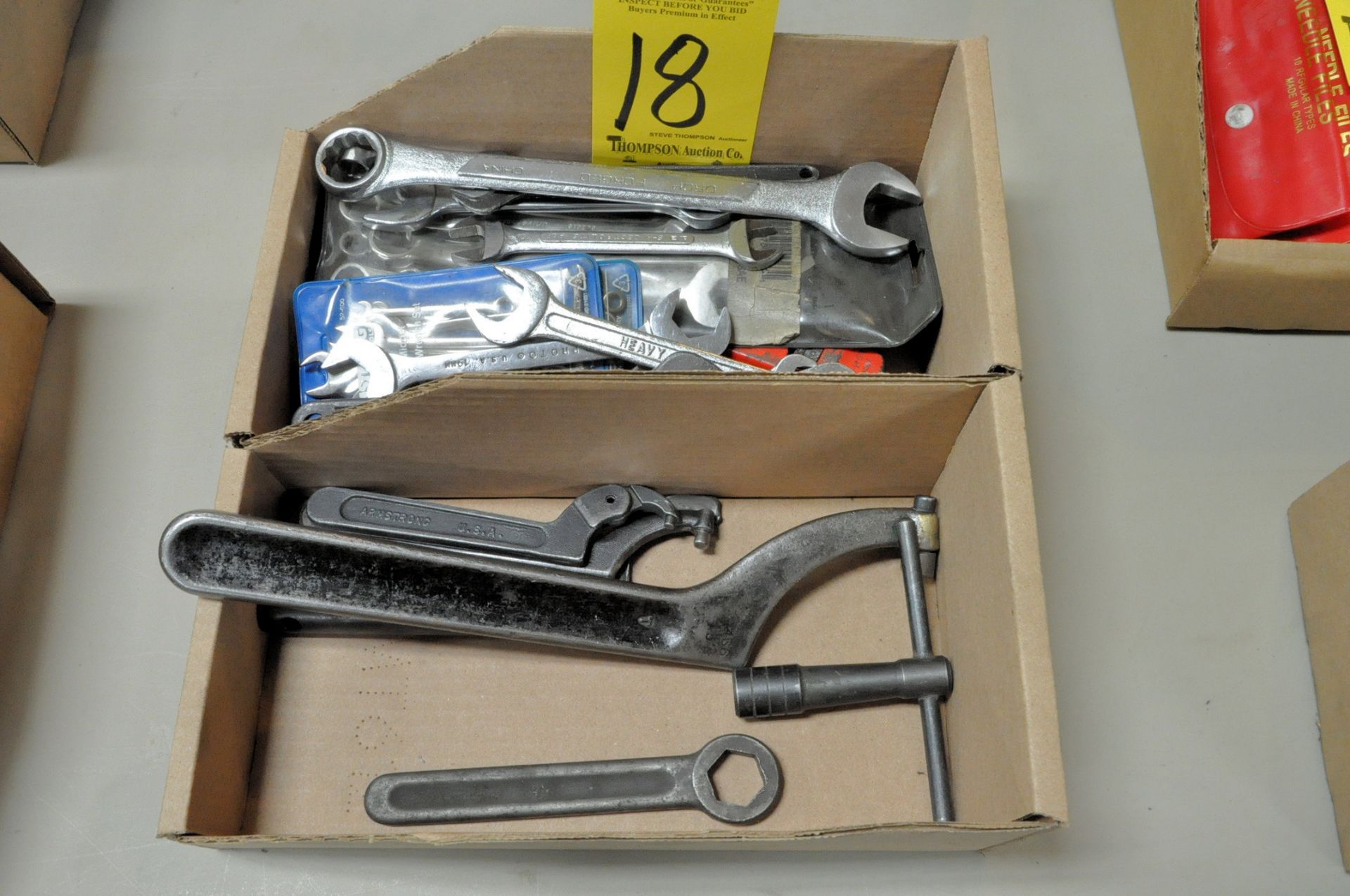 Lot-Mechanics Wrenches and Spanner Wrenches in (2) Boxes