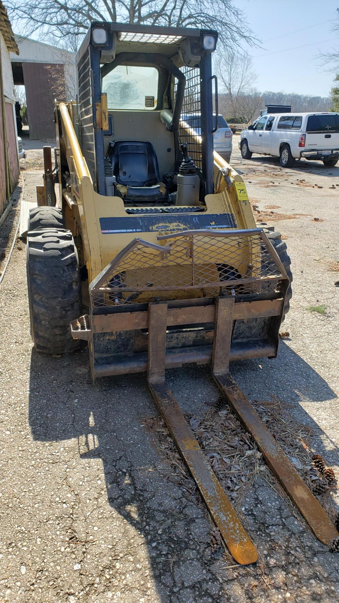 2000 Caterpillar 246 Skid Steer w/ Stabilizers, Fork Attachment, Unknown Hours, Needs Repair, s/n - Image 2 of 4