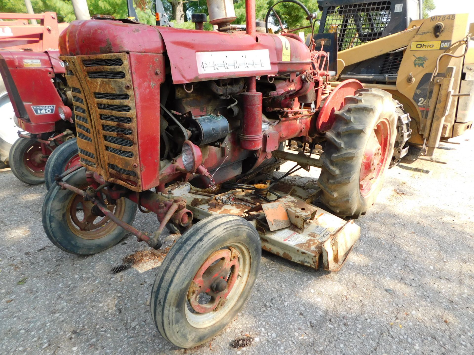 1957 Farmall Model 130 Tractor with Woods 72" Belly Mower - Image 4 of 22