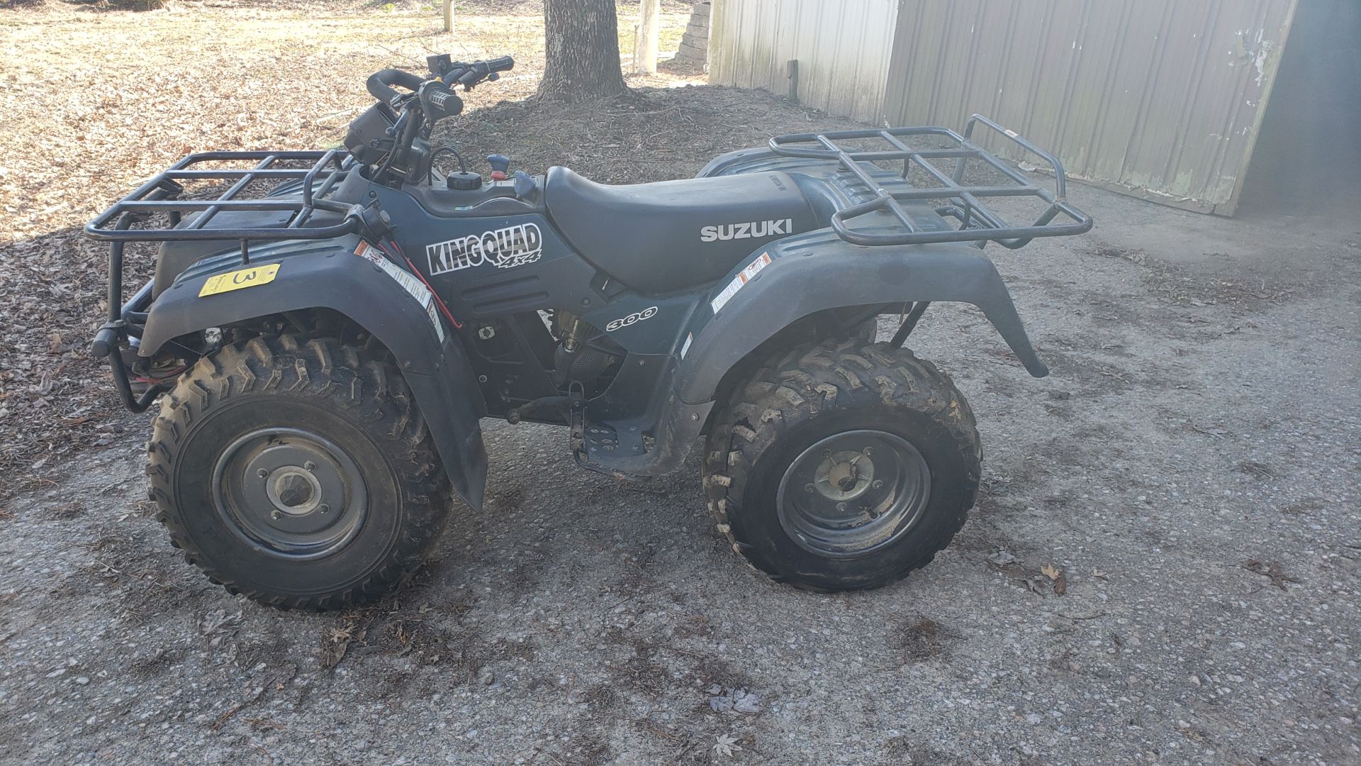 Suzuki King Quad 4 x 4 ATV with Winch, 1035 Hours, s/n JSAAK43A3Y2103272