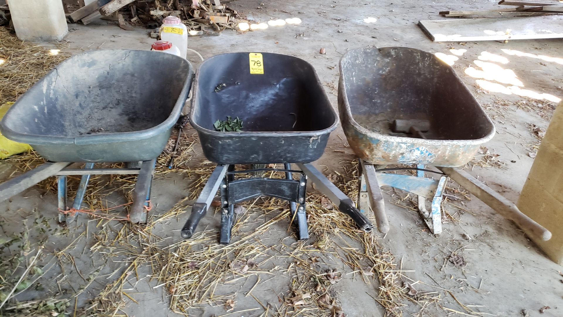 (3) Wheel Barrows