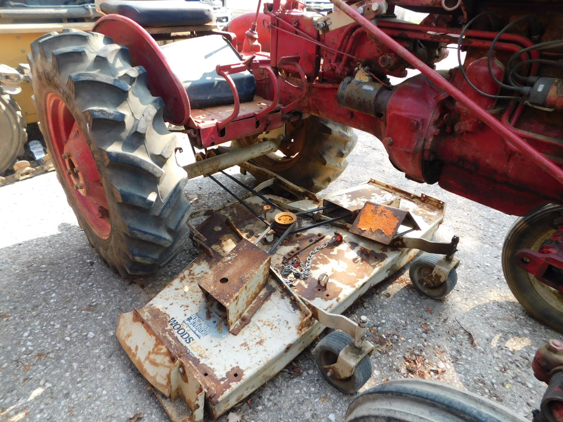 1957 Farmall Model 130 Tractor with Woods 72" Belly Mower - Image 13 of 22