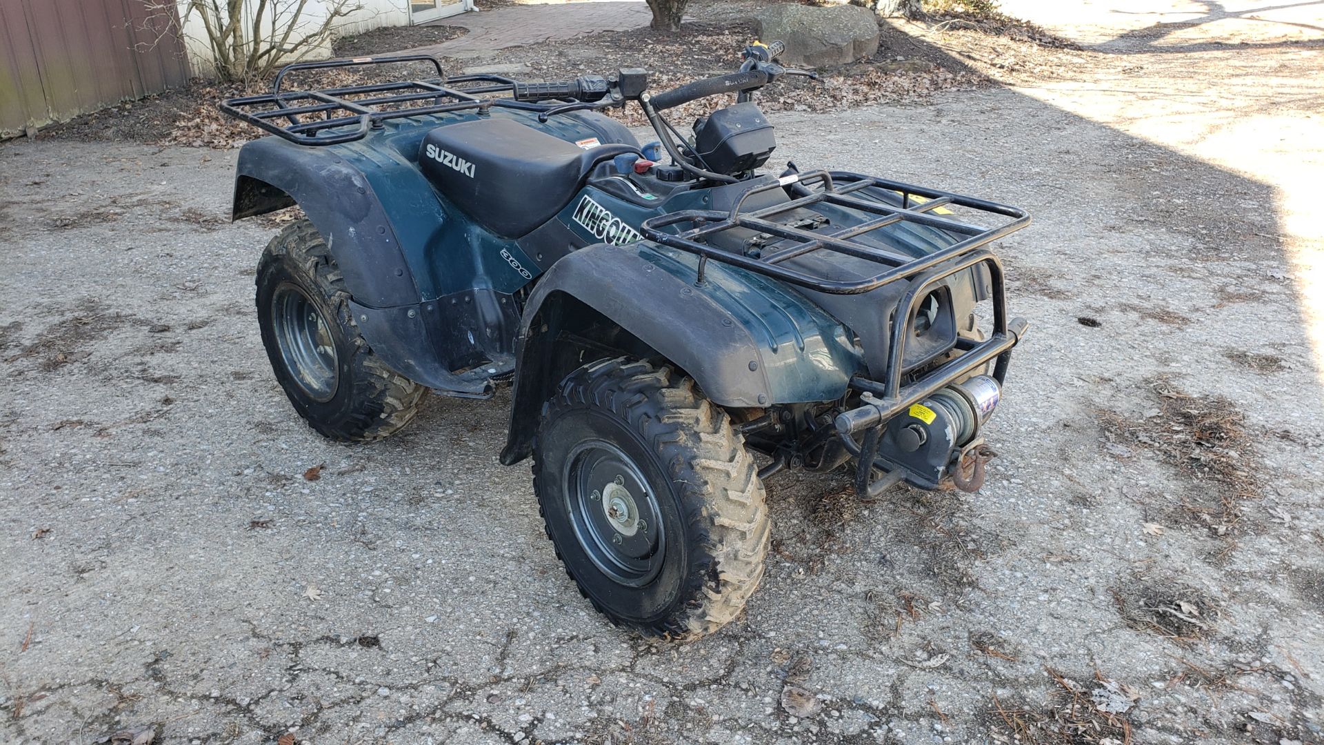 Suzuki King Quad 4 x 4 ATV with Winch, 1035 Hours, s/n JSAAK43A3Y2103272 - Image 3 of 9