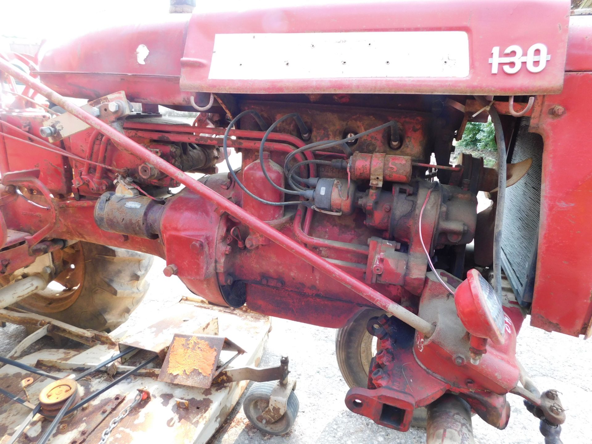 1957 Farmall Model 130 Tractor with Woods 72" Belly Mower - Image 12 of 22