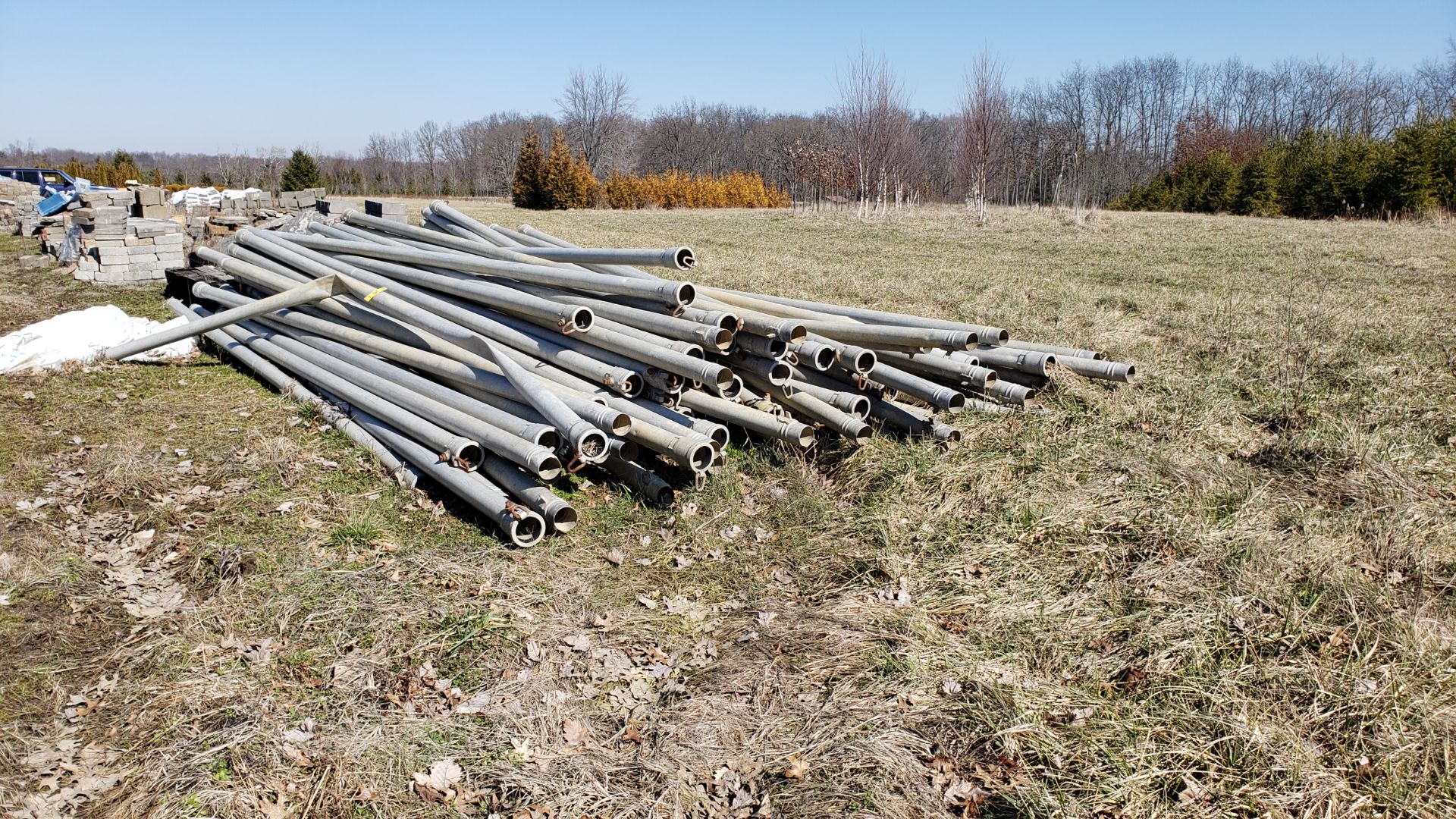 Large Qty. of 4" Aluminum Irrigation Pipe