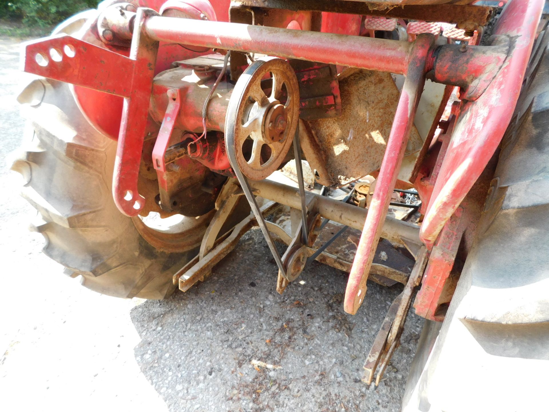 1957 Farmall Model 130 Tractor with Woods 72" Belly Mower - Image 9 of 22