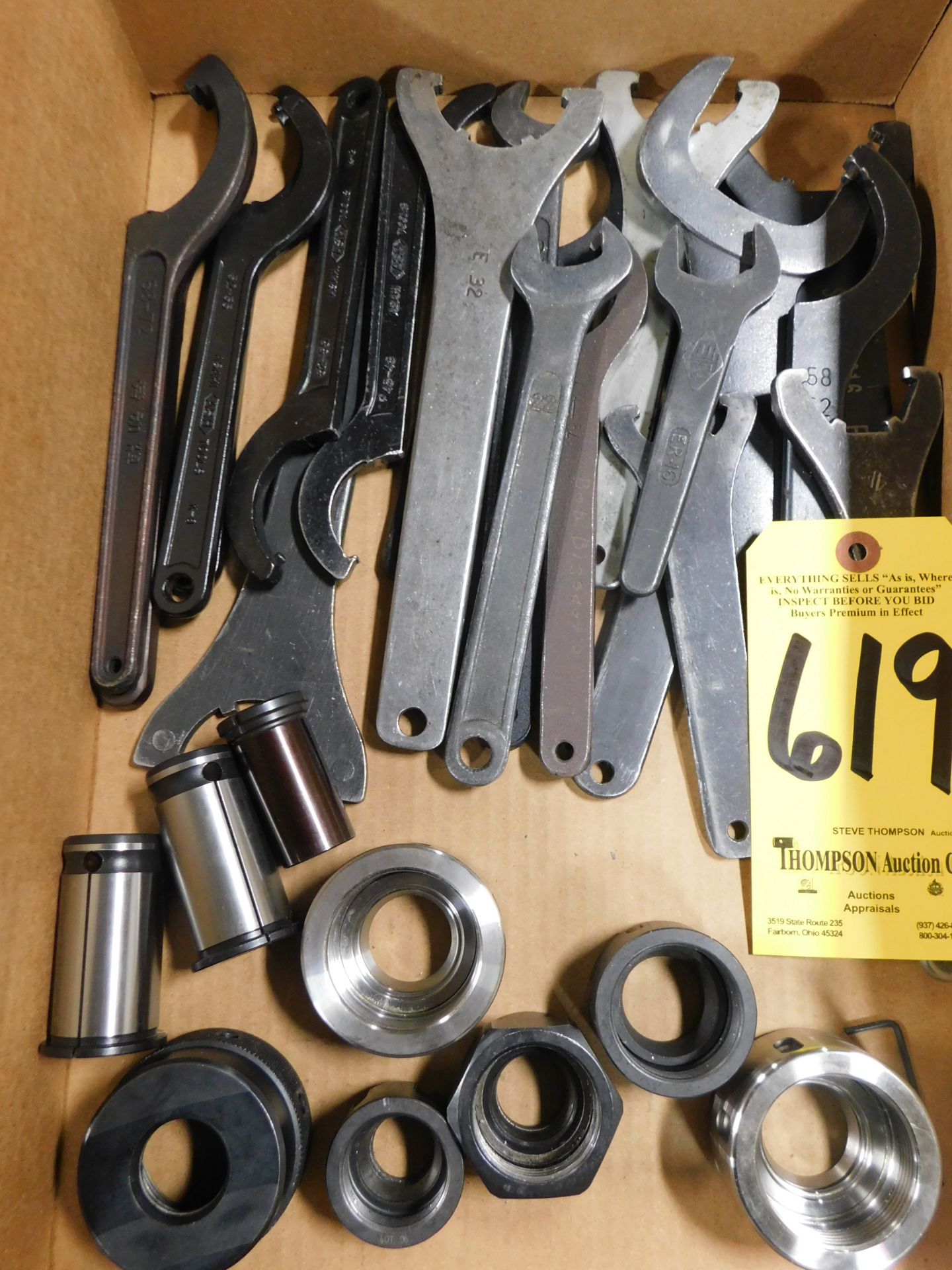 Spanner Wrenches, Collets, and Collet Holder Caps