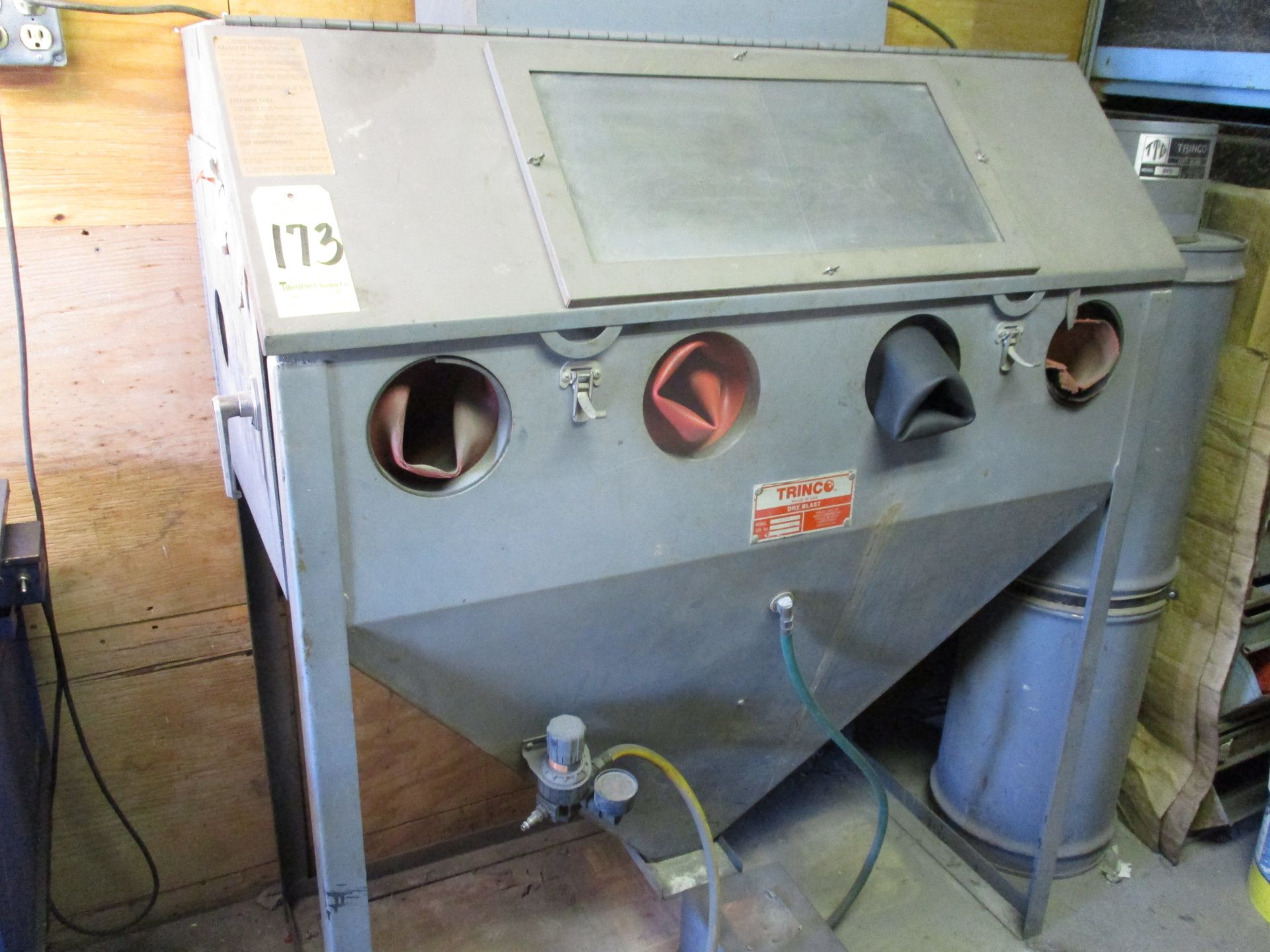 Trinco Model 48 BP Dry Blast Cabinet with Reclaim Unit