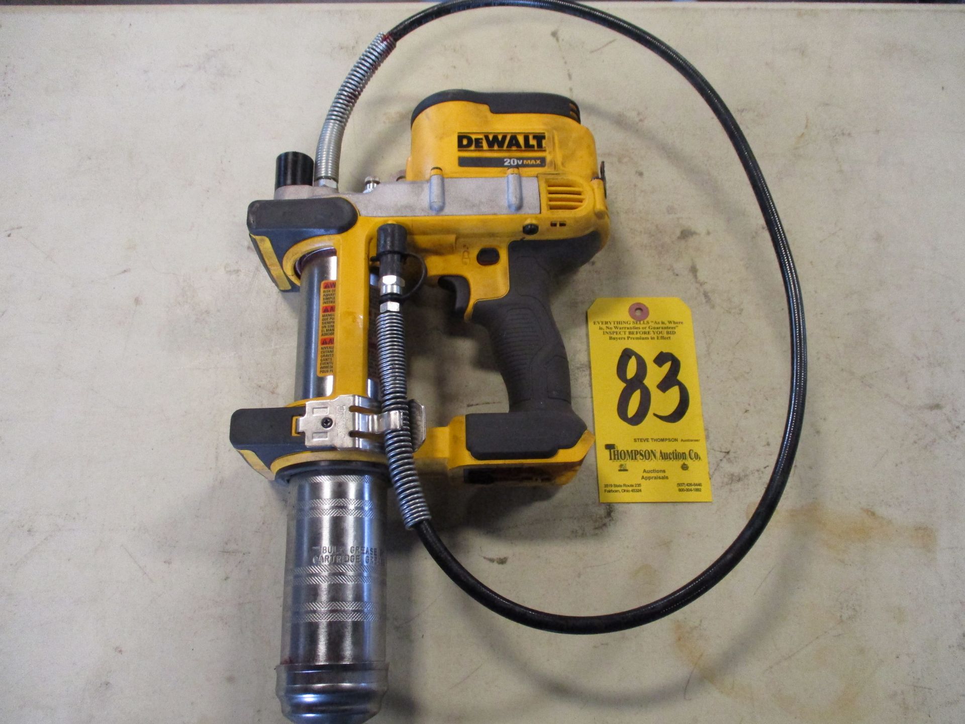 Dewalt 20V Cordless Grease Gun