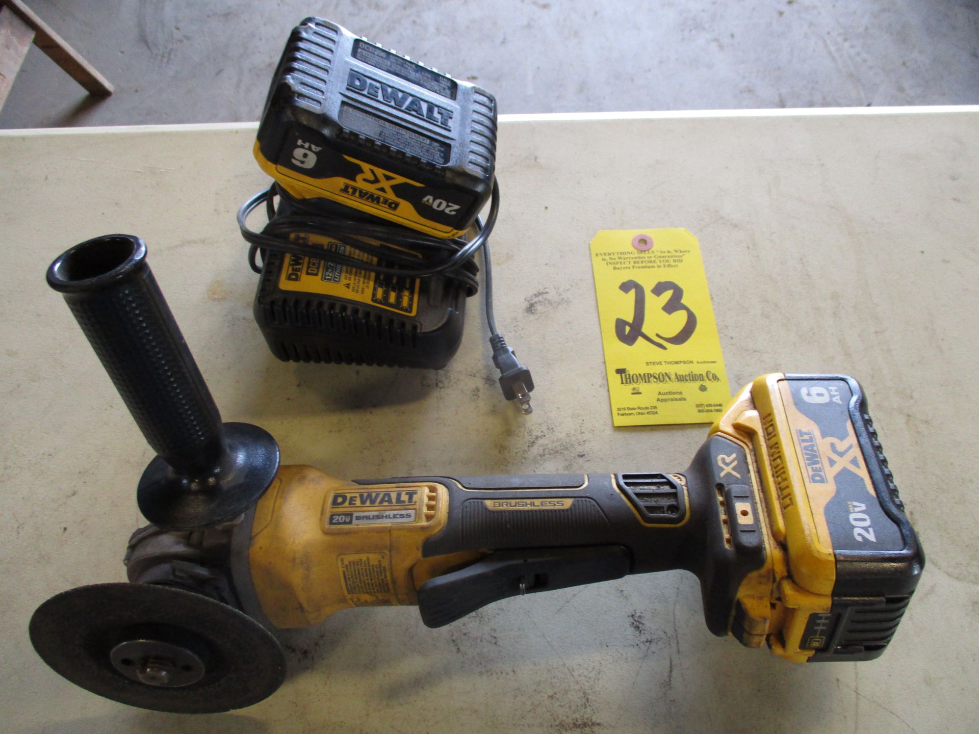 Dewalt Cordless Right Angle Grinder, 20V