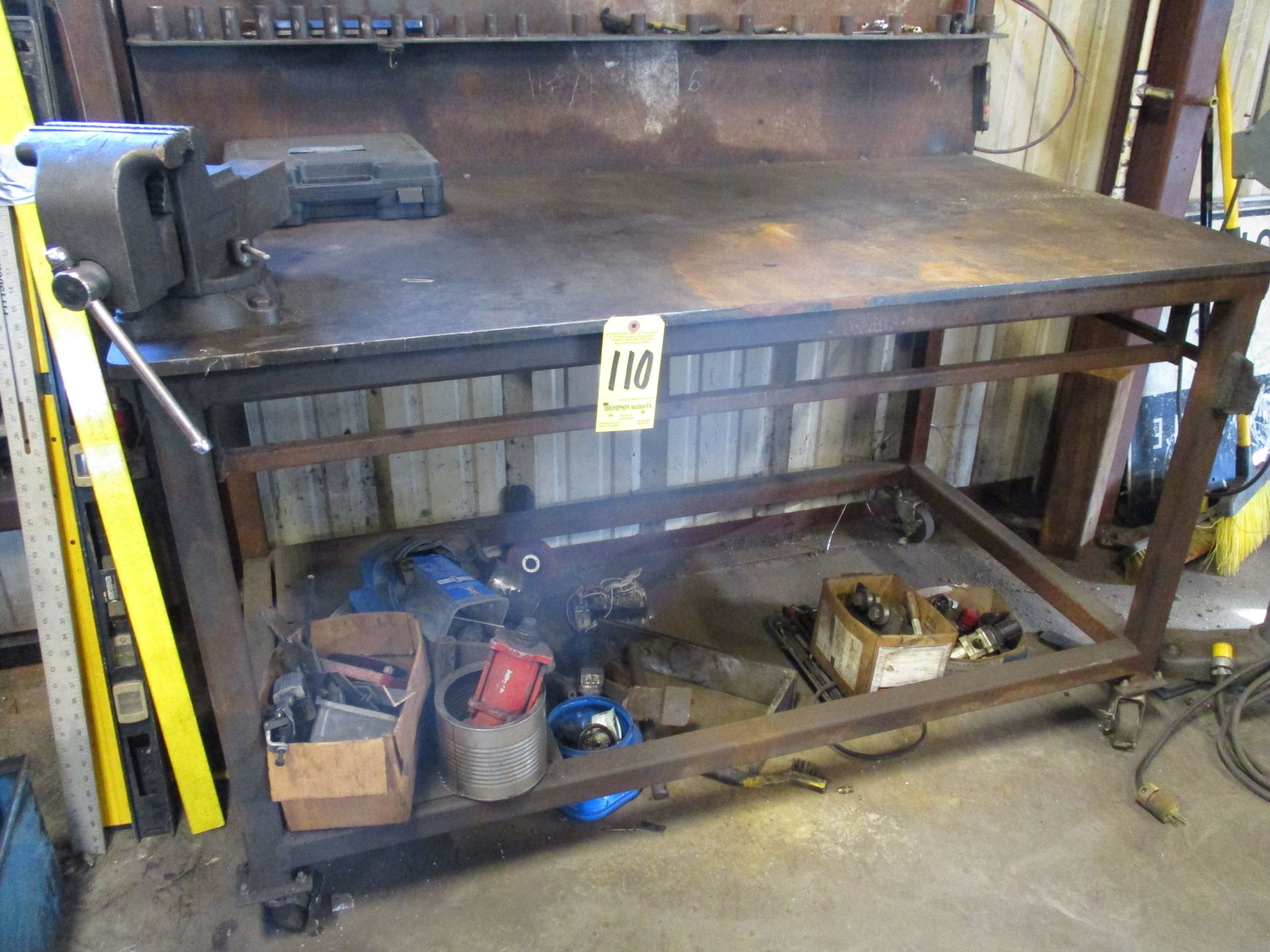 Welding Table, 32" x 62" x 5/8" with 6" Wilton Vise