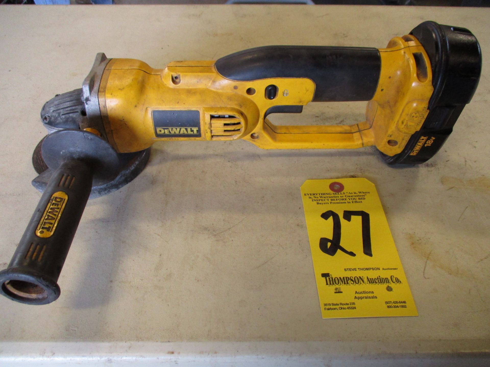 Dewalt 18V Right Angle Grinder, No Charger