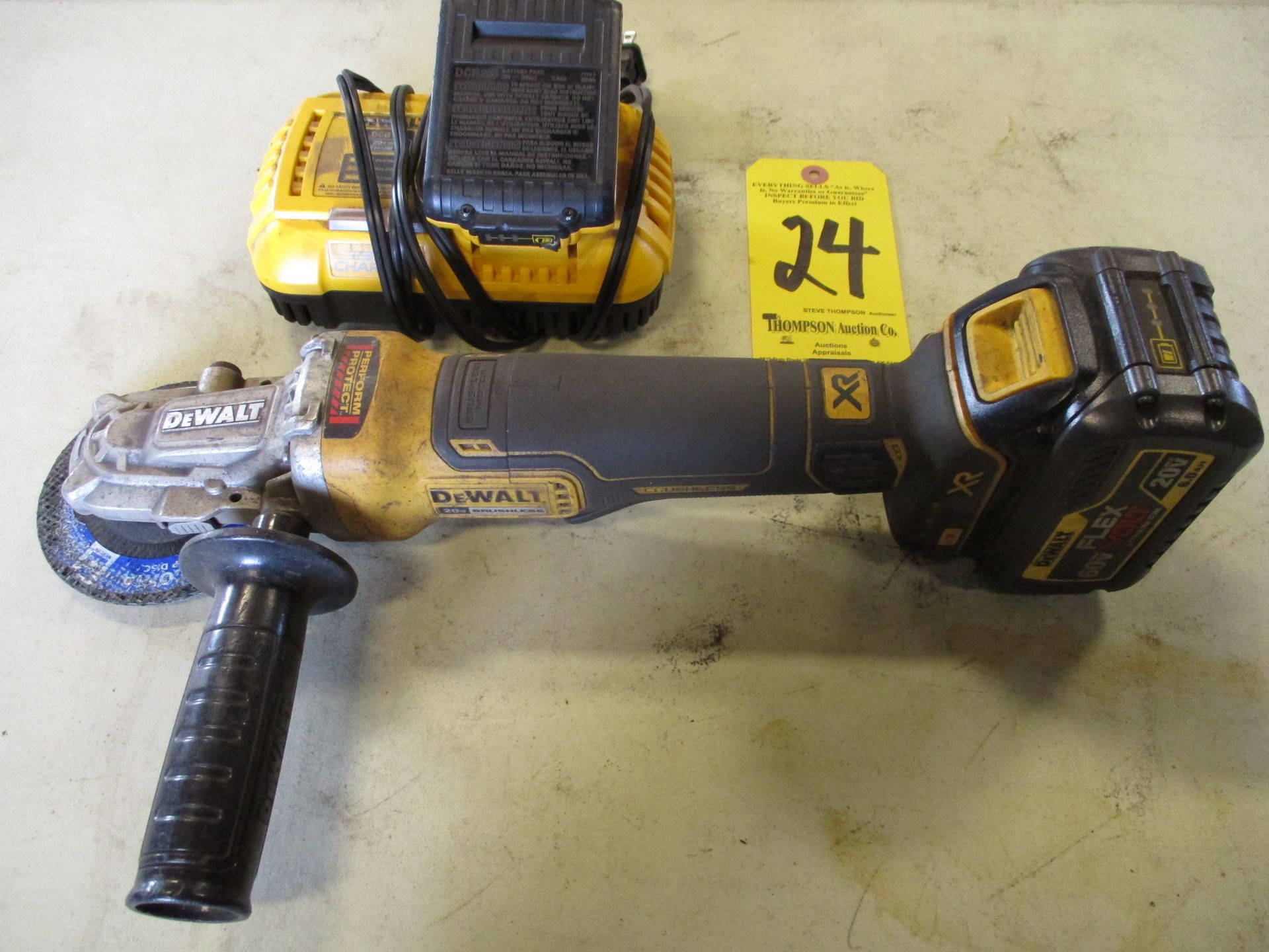 Dewalt Cordless Right Angle Grinder, 20V