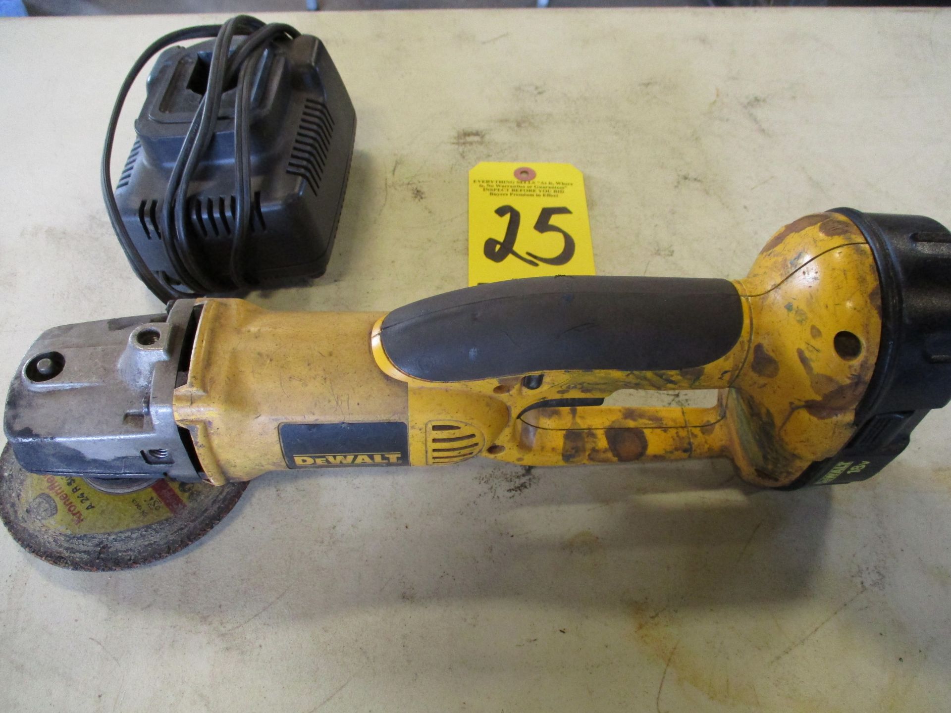 Dewalt Cordless Right Angle Grinder, 18V