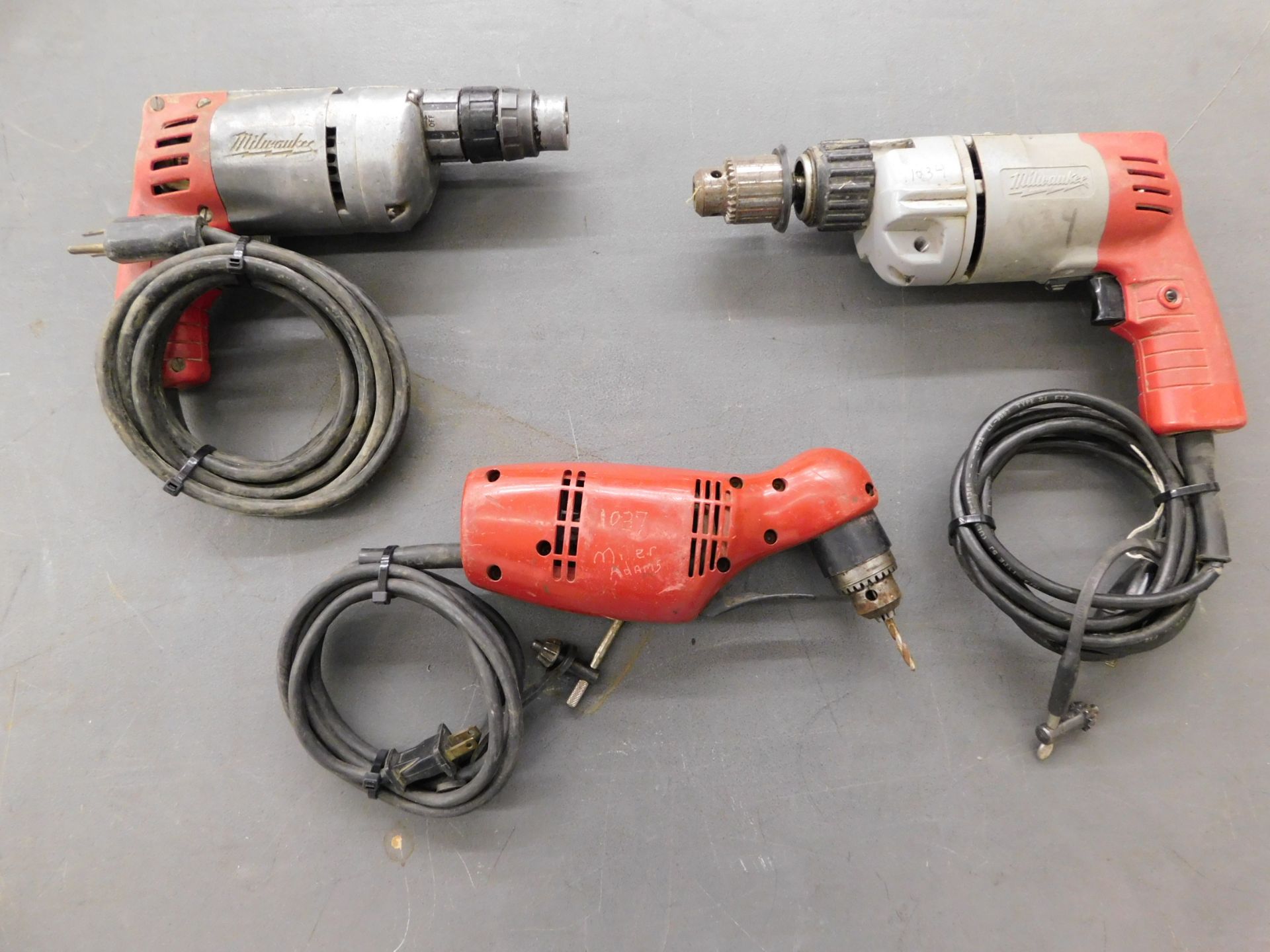 (3) Milwaukee Electric Drills