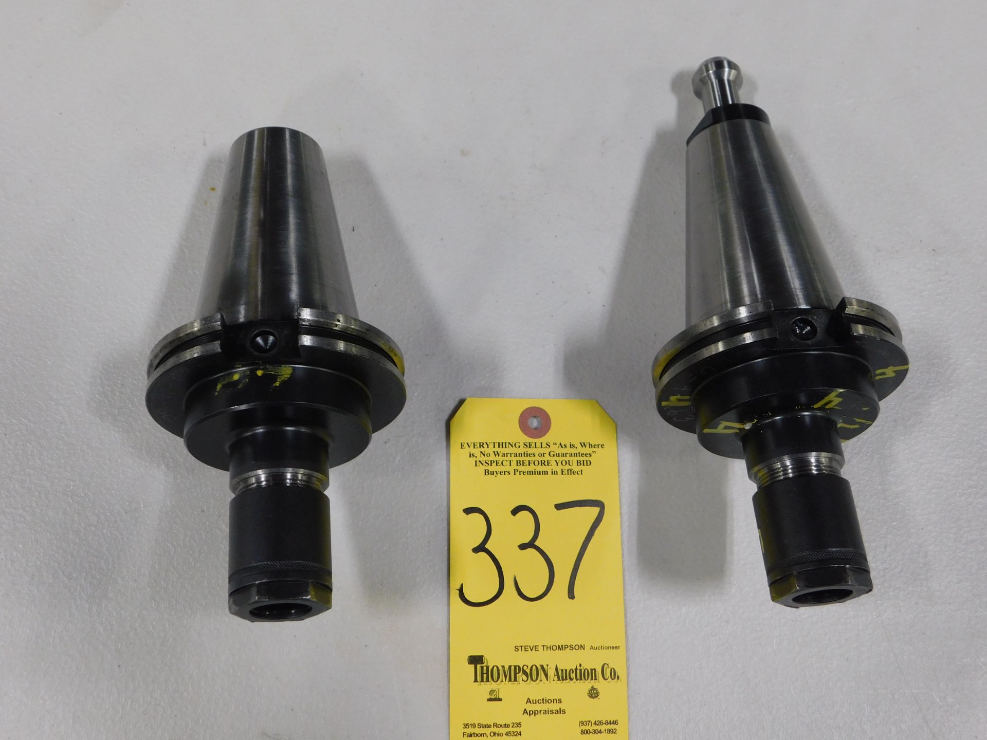 (2) Cat 50 Collet Holders for 180DA Collets