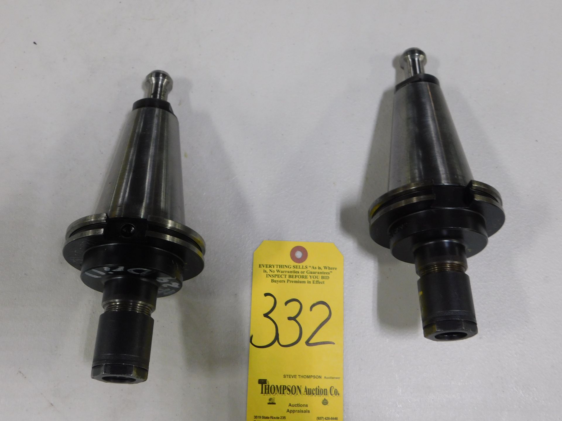 (2) Cat 50 Collet Holders for 180DA Collets