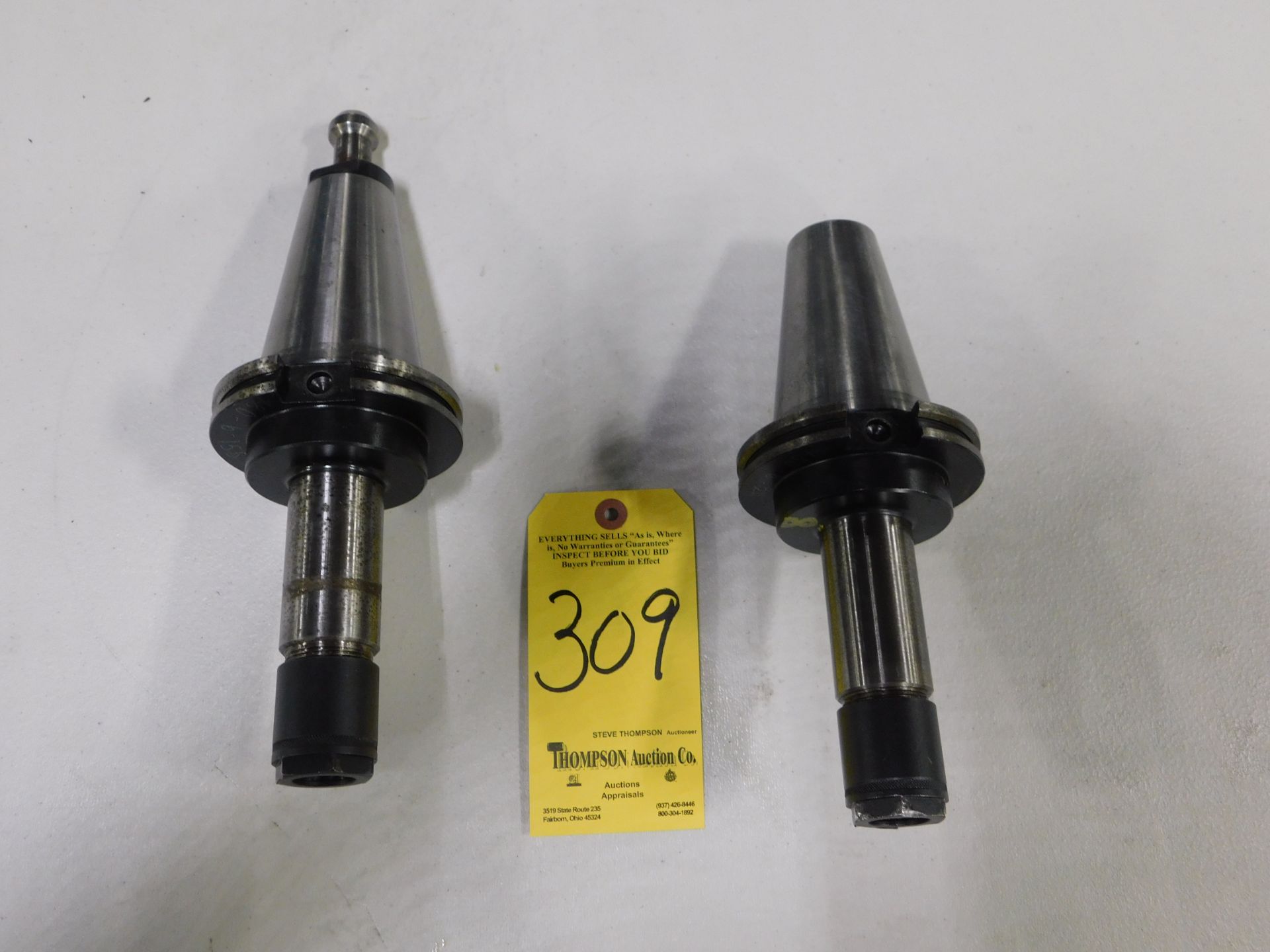 (2) Cat 50 Collet Holders for 180DA Collets