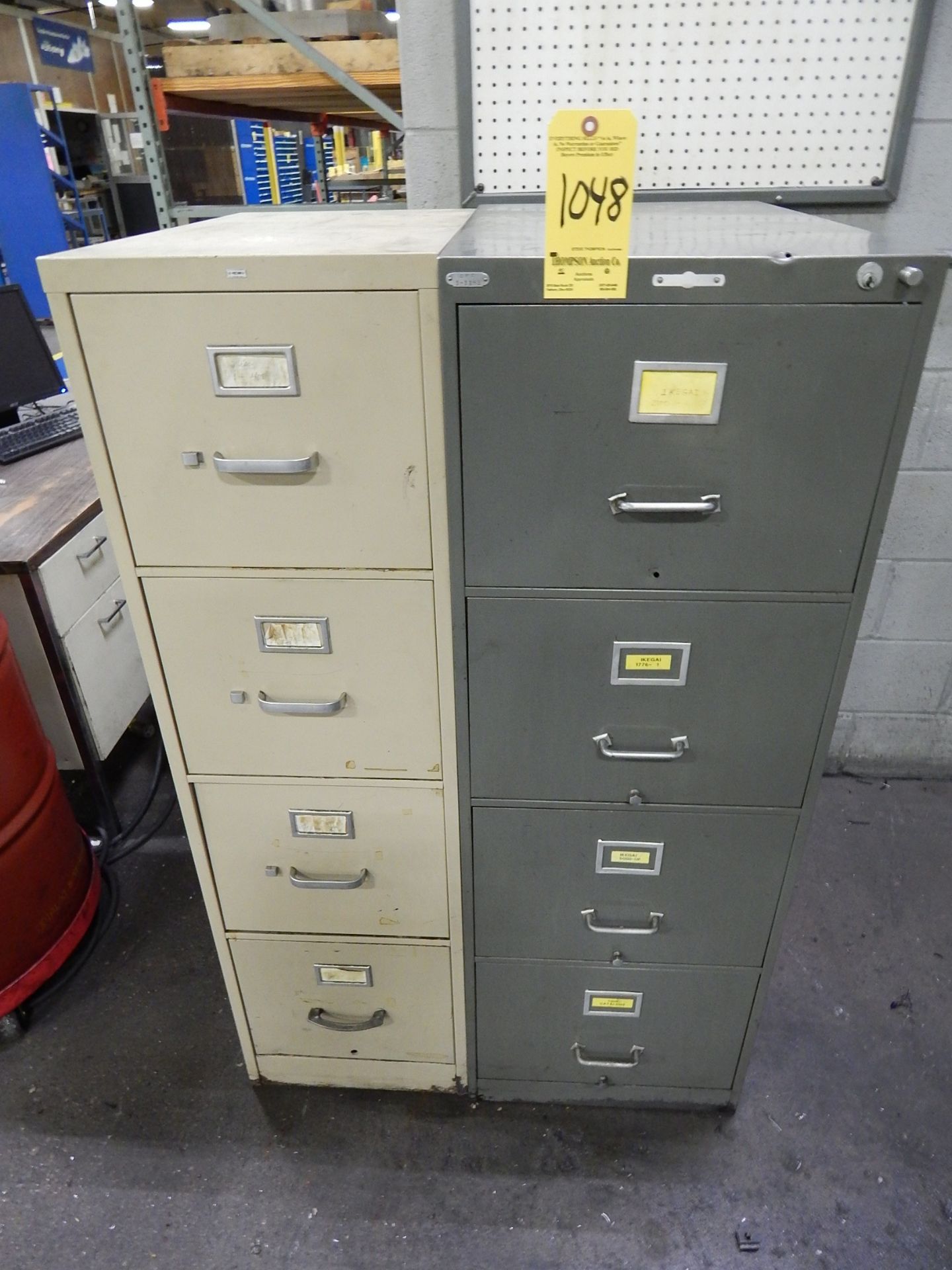 (2) 4-Drawer File Cabinets