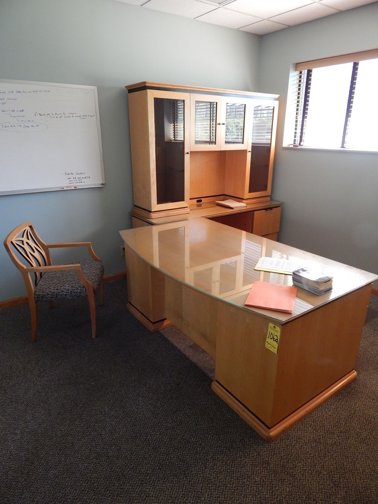 Contents of Executive Office, Desk, Chair, Book Shelve