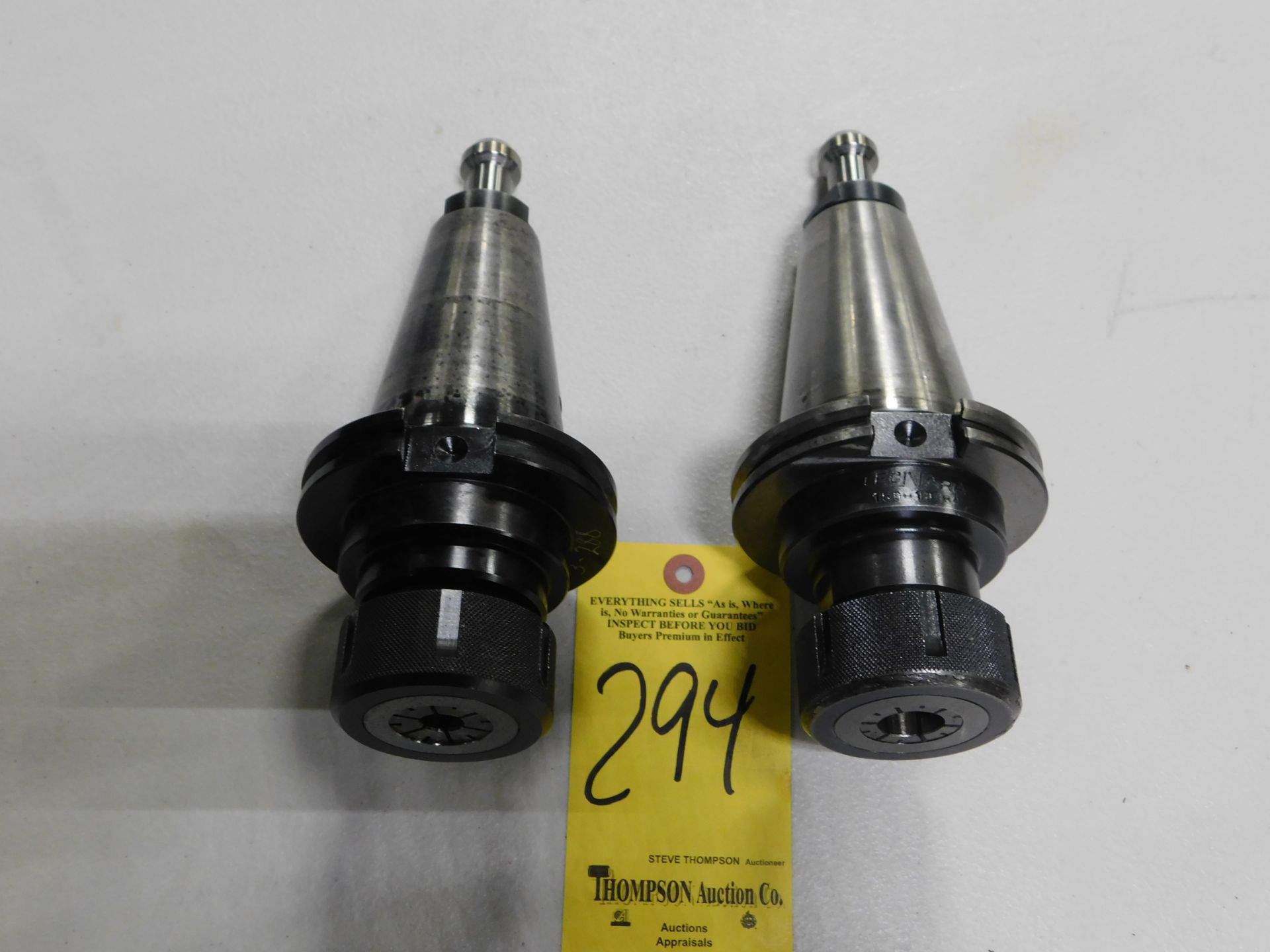 (2) Cat 50 Collet Holders for 100TG Collets