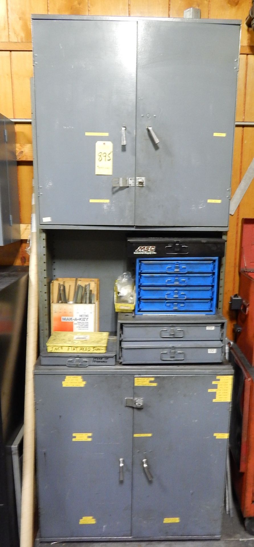 Metal Storage Cabinets and Contents